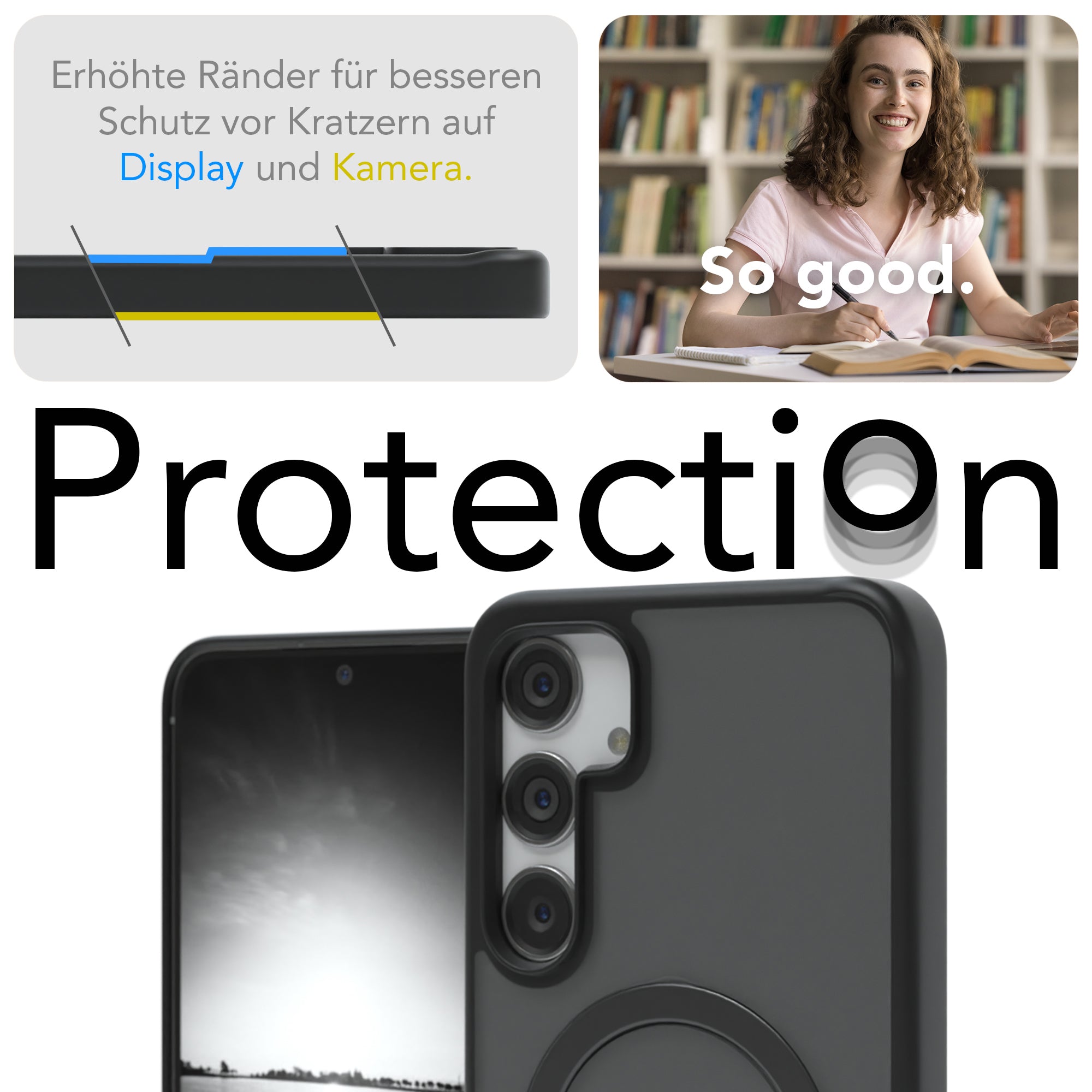 Galaxy S24 Plus Outdoor Hülle + drehbarer Ring mit MagSafe