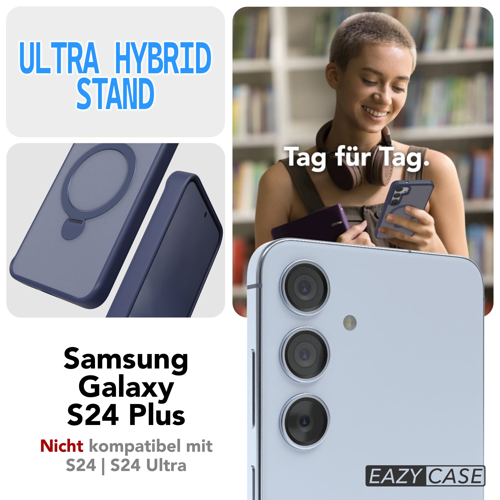 Galaxy S24 Plus Outdoor Hülle + drehbarer Ring mit MagSafe