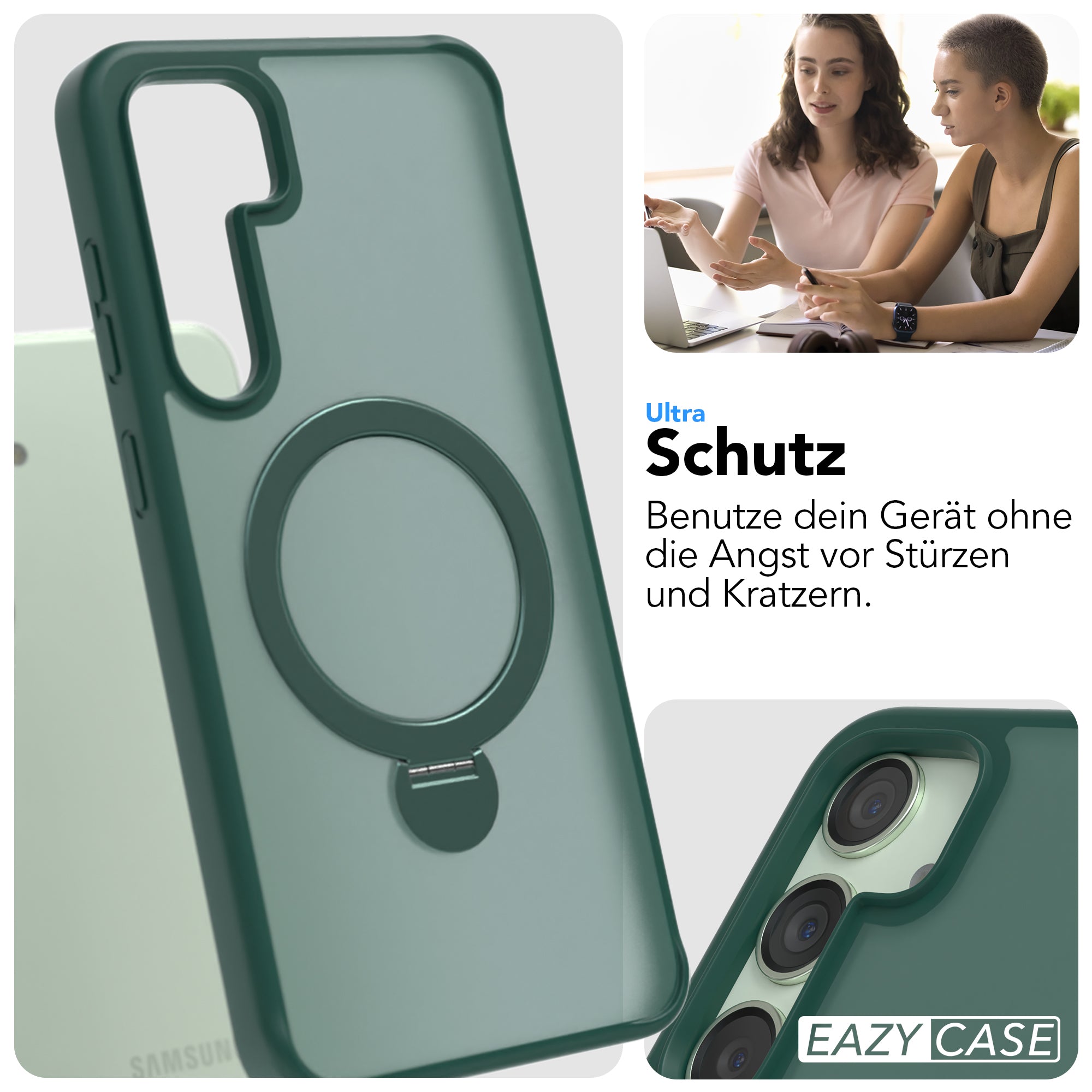 Galaxy S24 Plus Outdoor Hülle + drehbarer Ring mit MagSafe