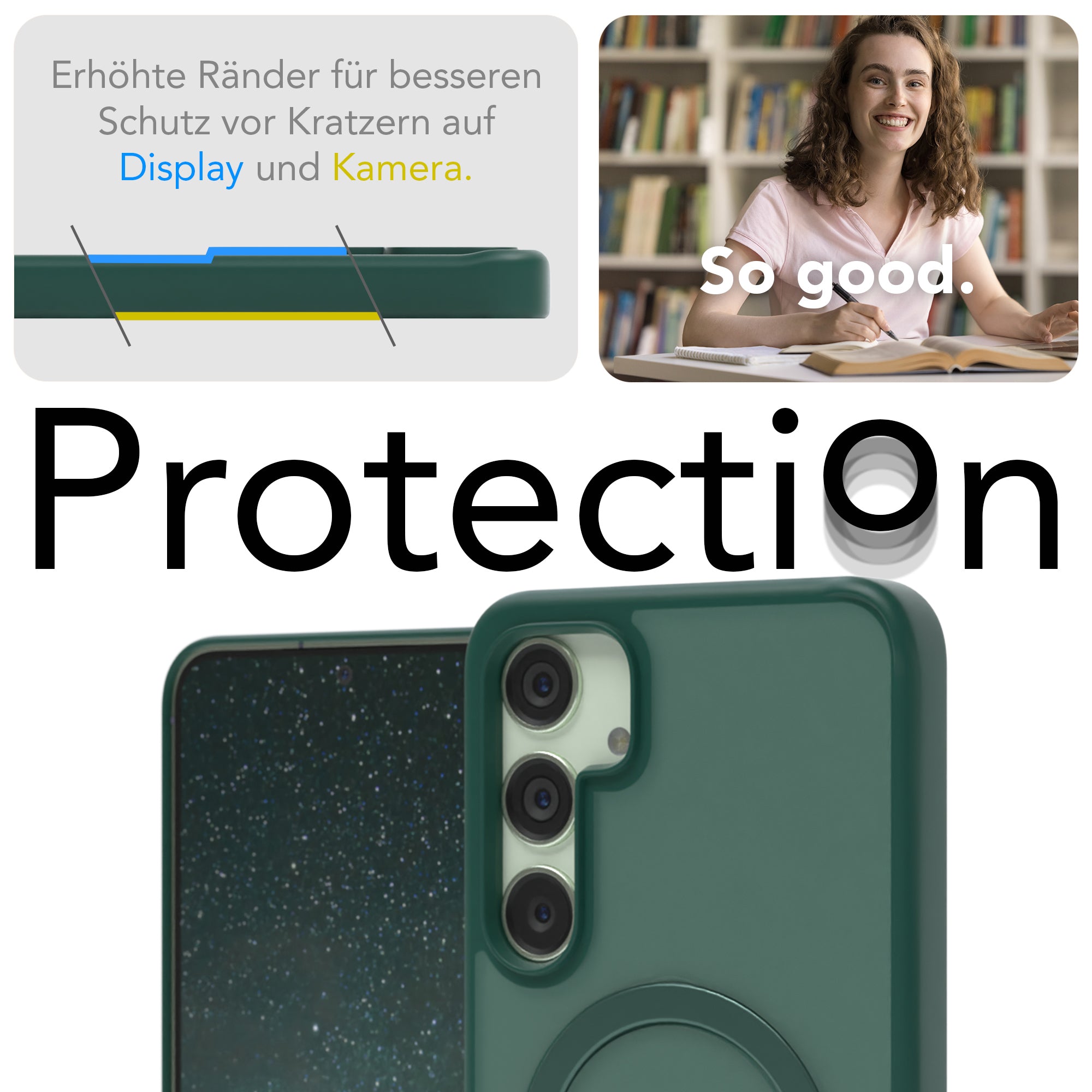 Galaxy S24 Plus Outdoor Hülle + drehbarer Ring mit MagSafe