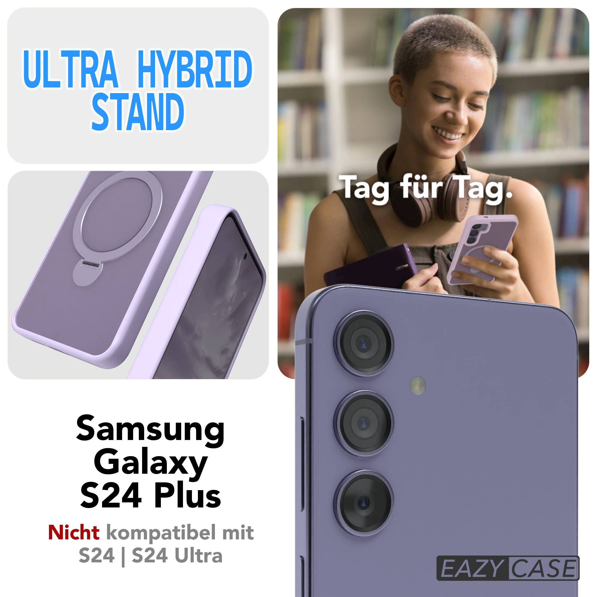 Galaxy S24 Plus Outdoor Hülle + drehbarer Ring mit MagSafe