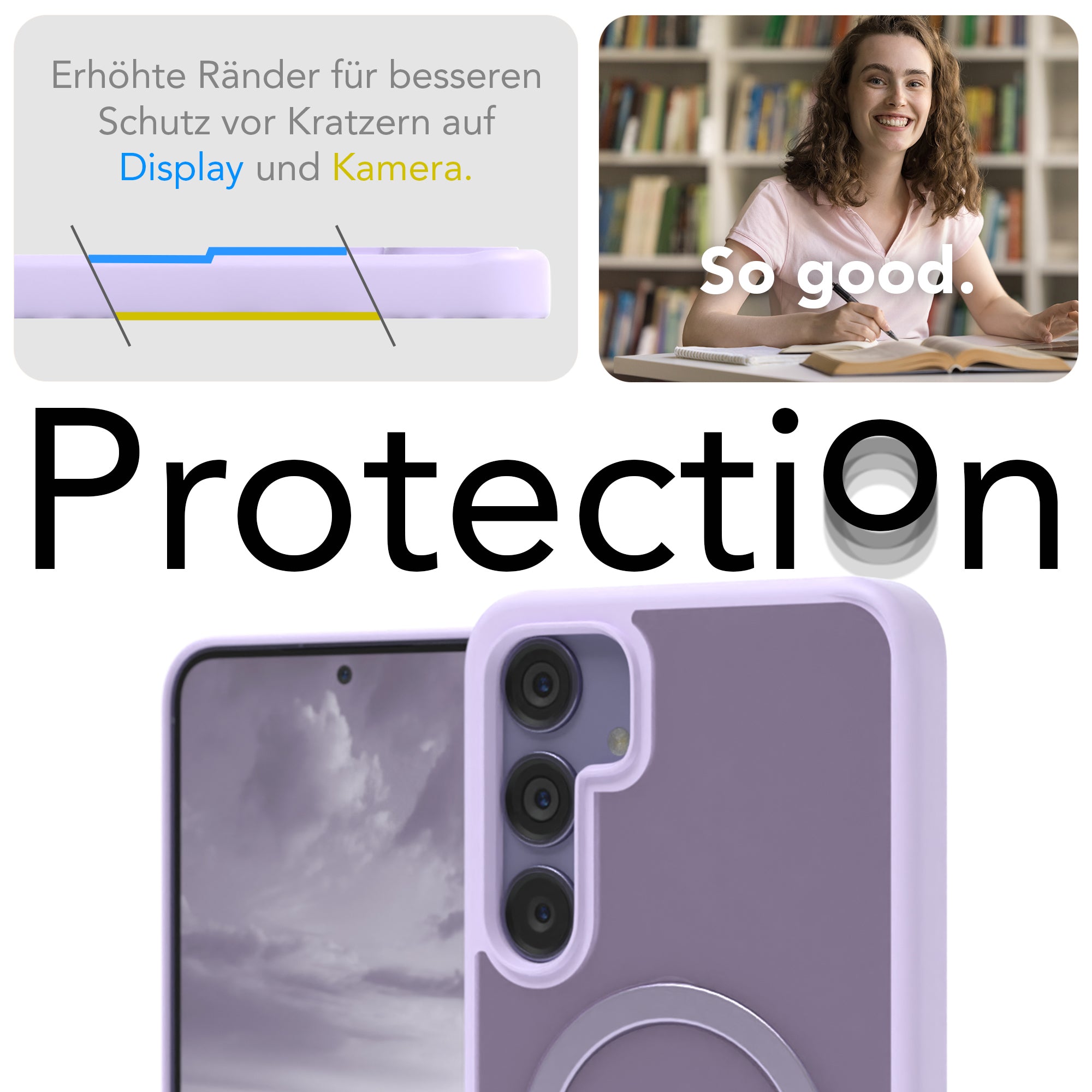 Galaxy S24 Plus Outdoor Hülle + drehbarer Ring mit MagSafe