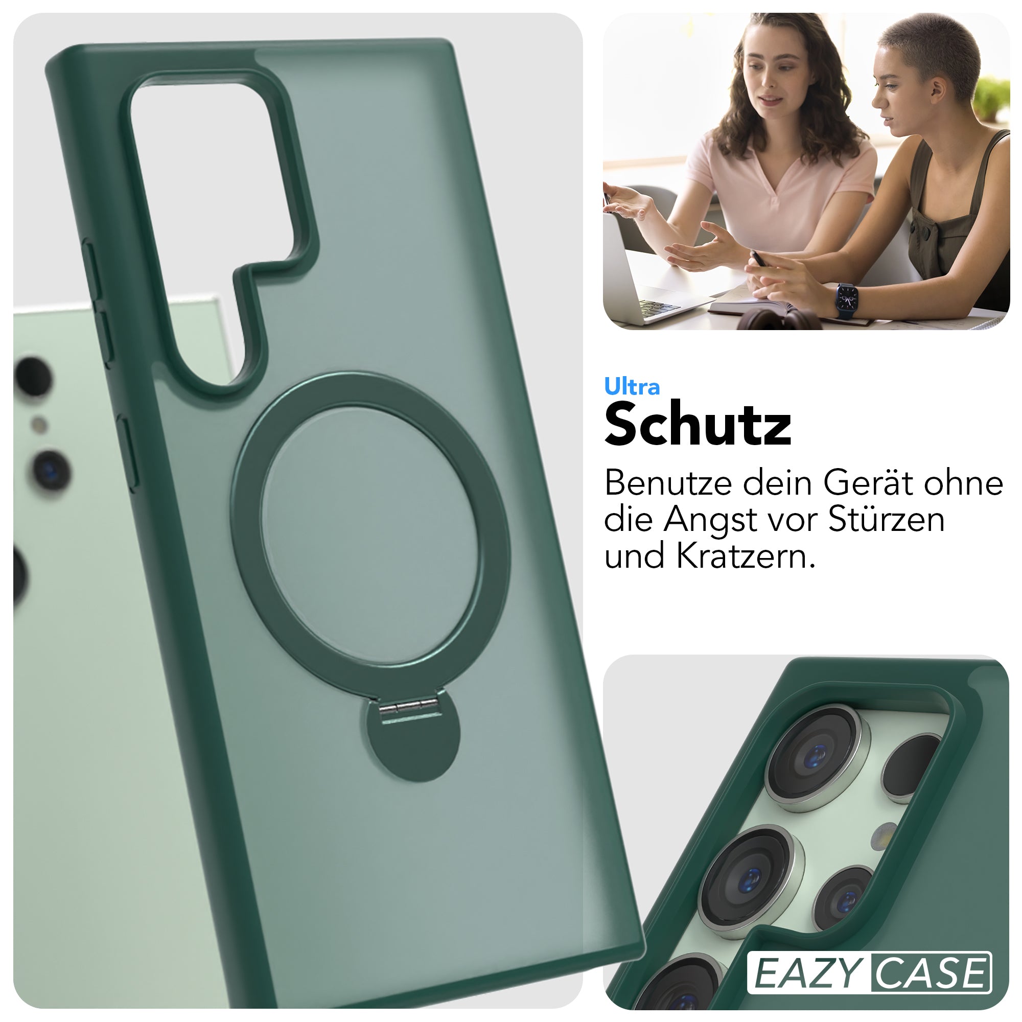Galaxy S24 Ultra Outdoor Hülle + drehbarer Ring mit MagSafe