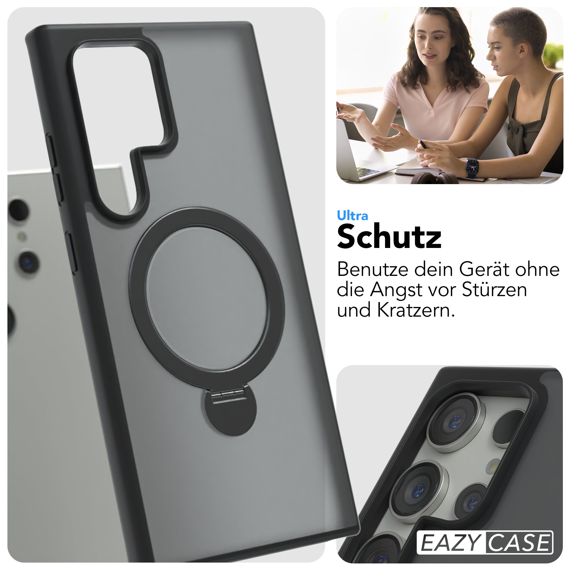 Galaxy S24 Ultra Outdoor Hülle + drehbarer Ring mit MagSafe
