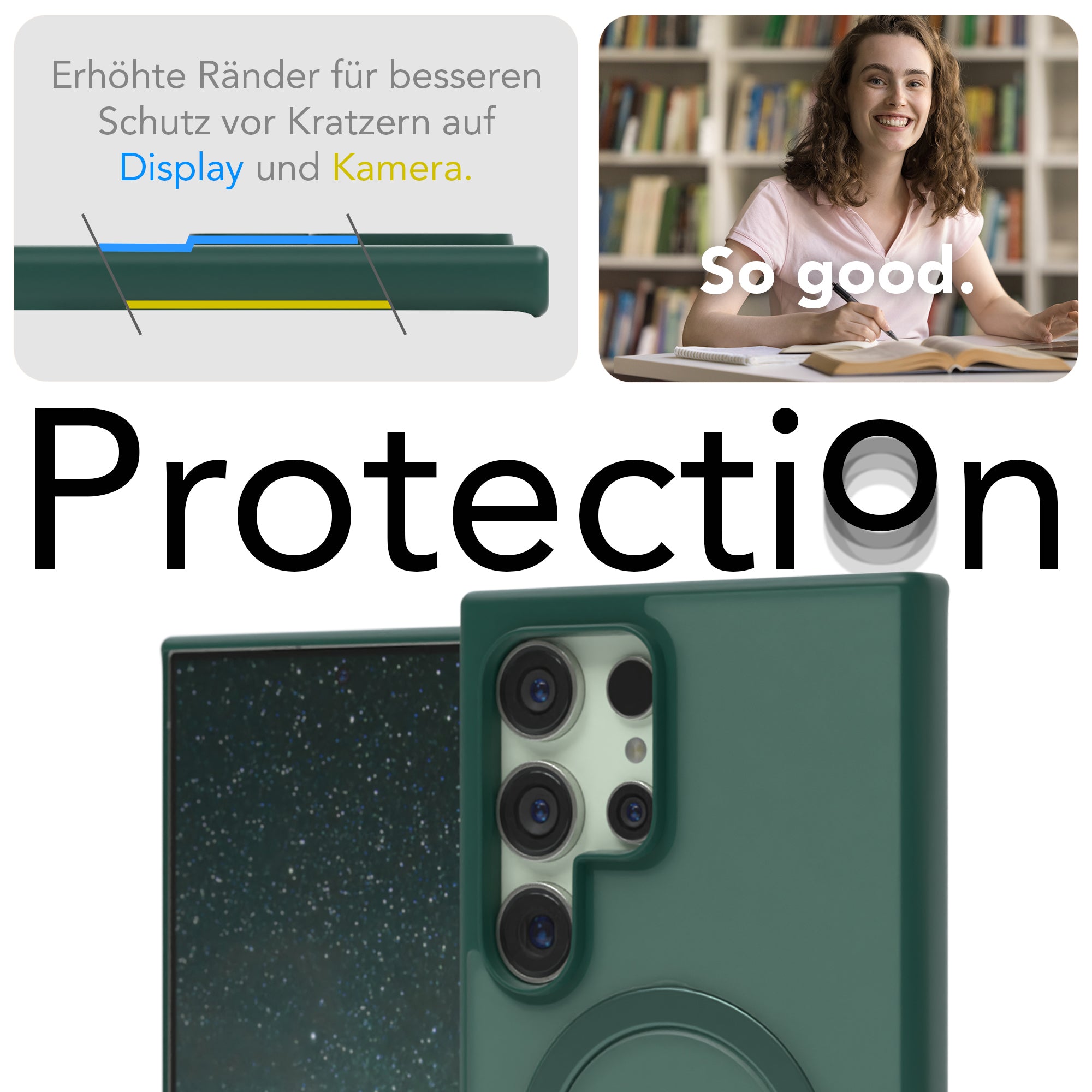 Galaxy S24 Ultra Outdoor Hülle + drehbarer Ring mit MagSafe