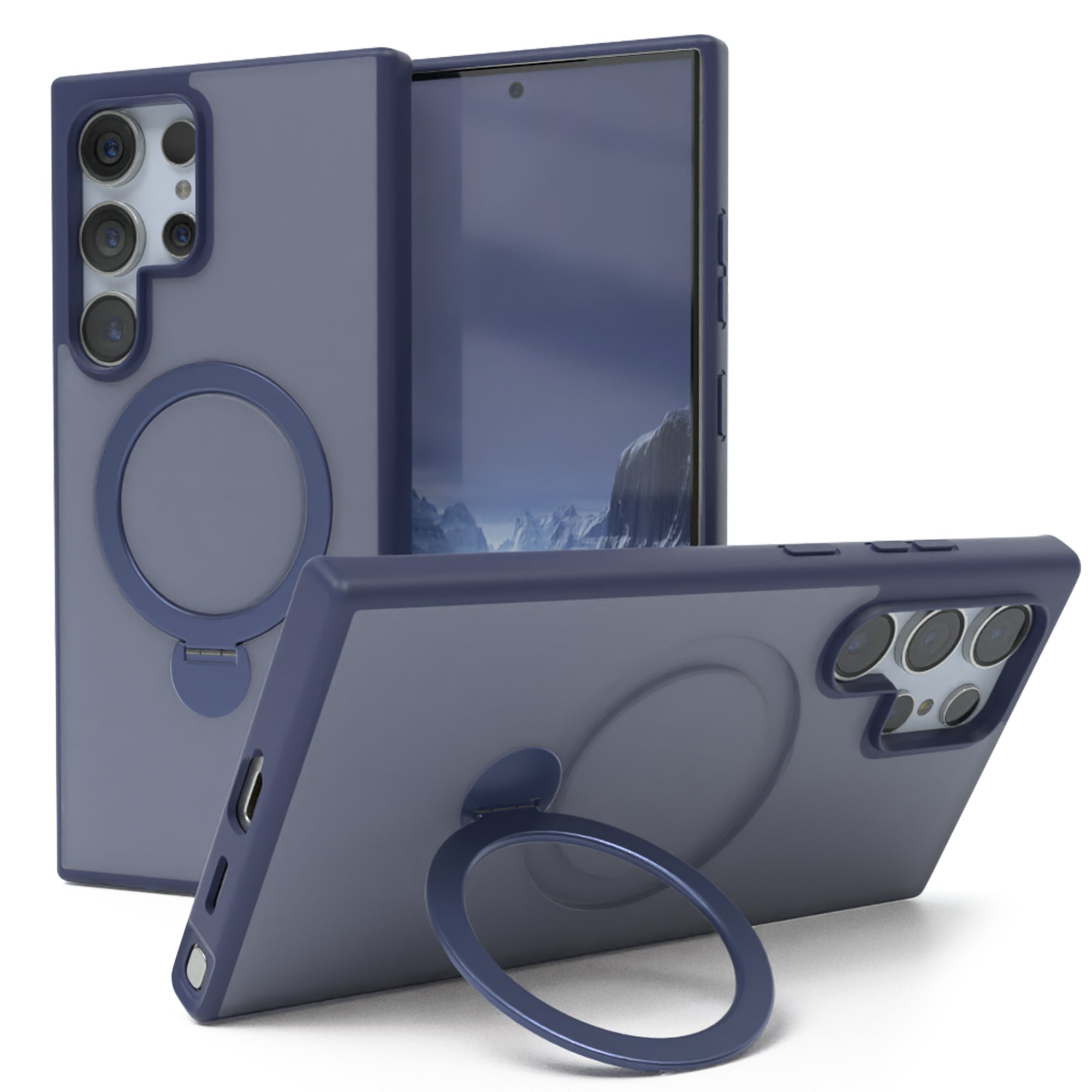 Galaxy S24 Ultra Outdoor Hülle + drehbarer Ring mit MagSafe