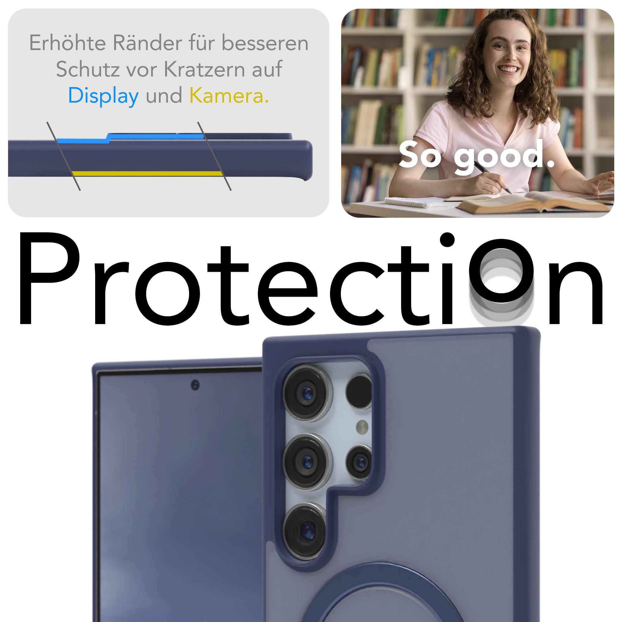 Galaxy S24 Ultra Outdoor Hülle + drehbarer Ring mit MagSafe