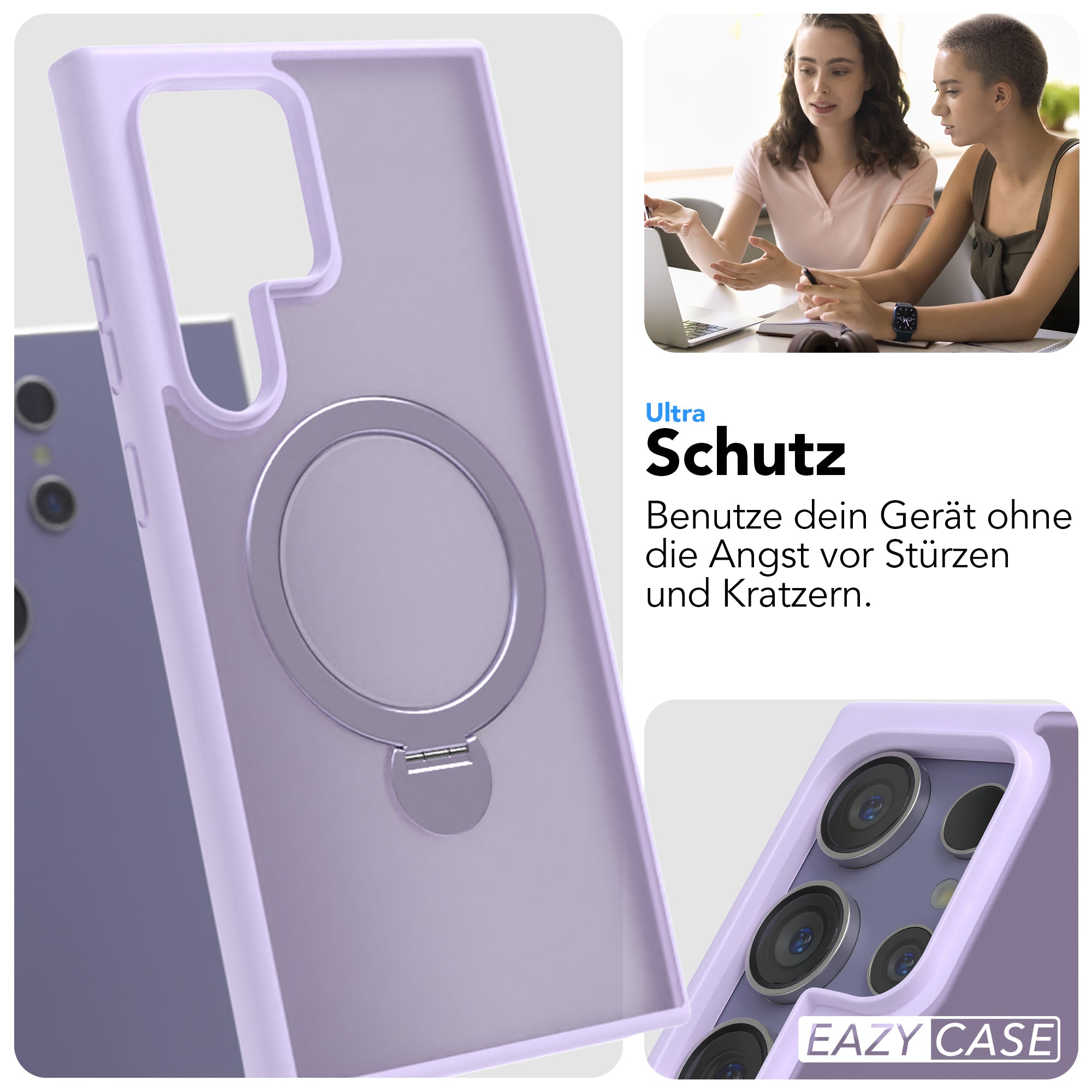 Galaxy S24 Ultra Outdoor Hülle + drehbarer Ring mit MagSafe