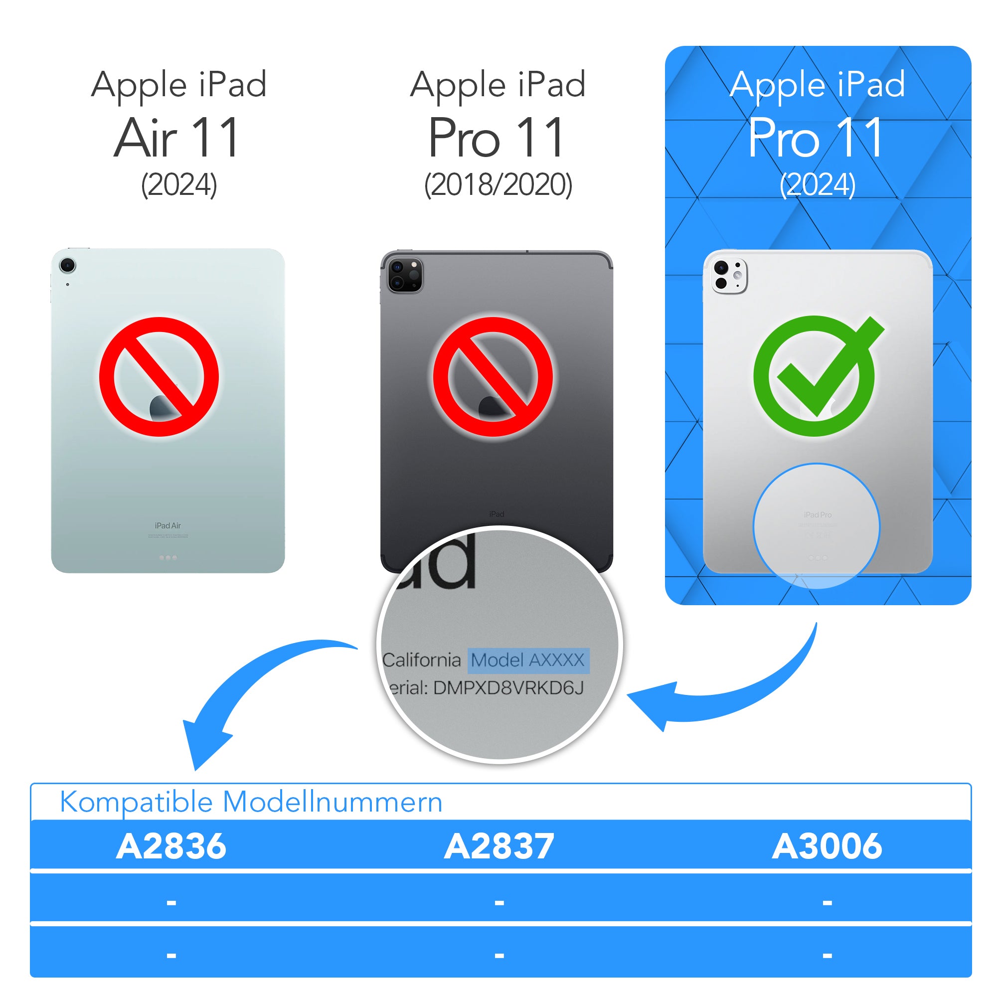 iPad Pro 11" (2024) drehbare Hülle