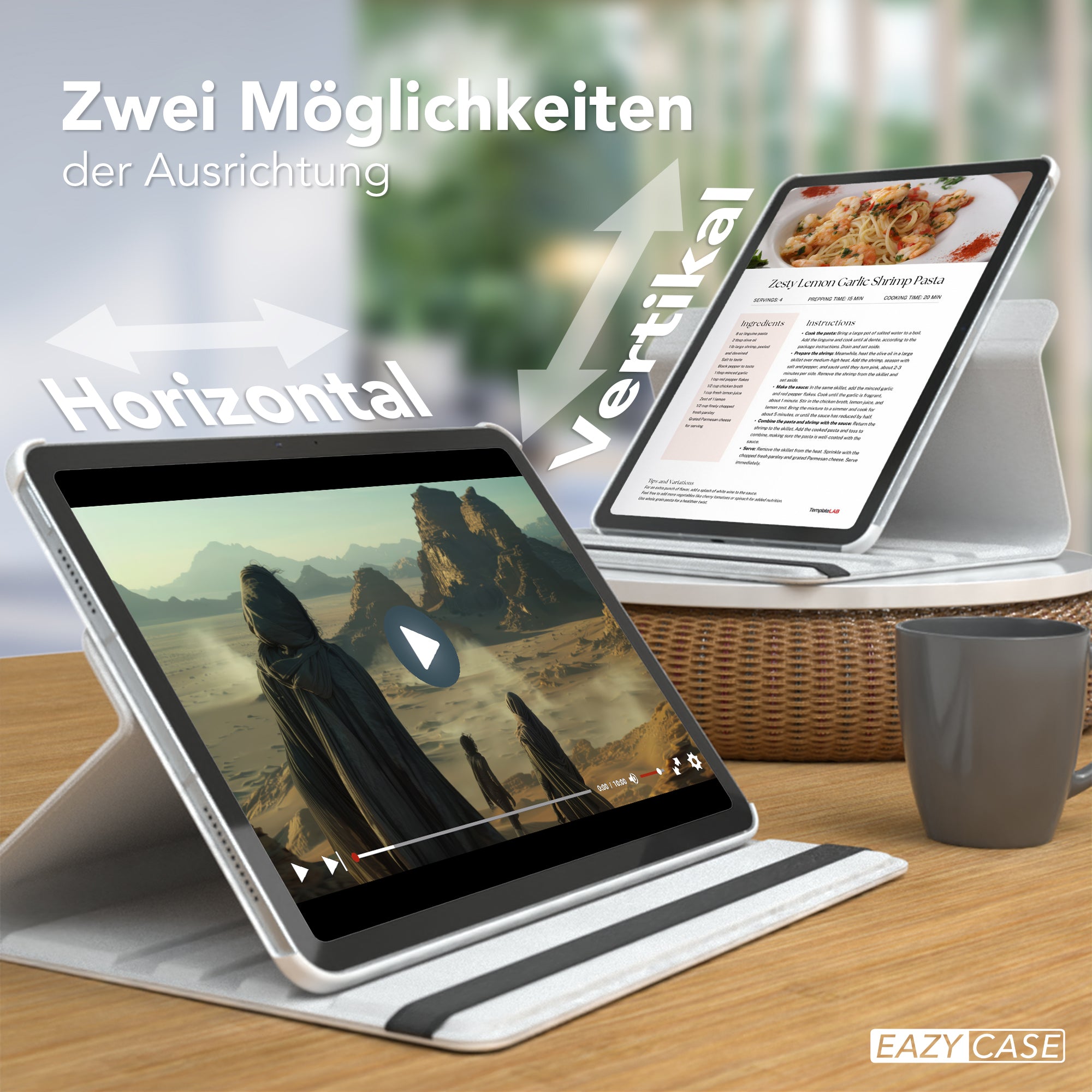 iPad Air 11" (2024) drehbare Hülle