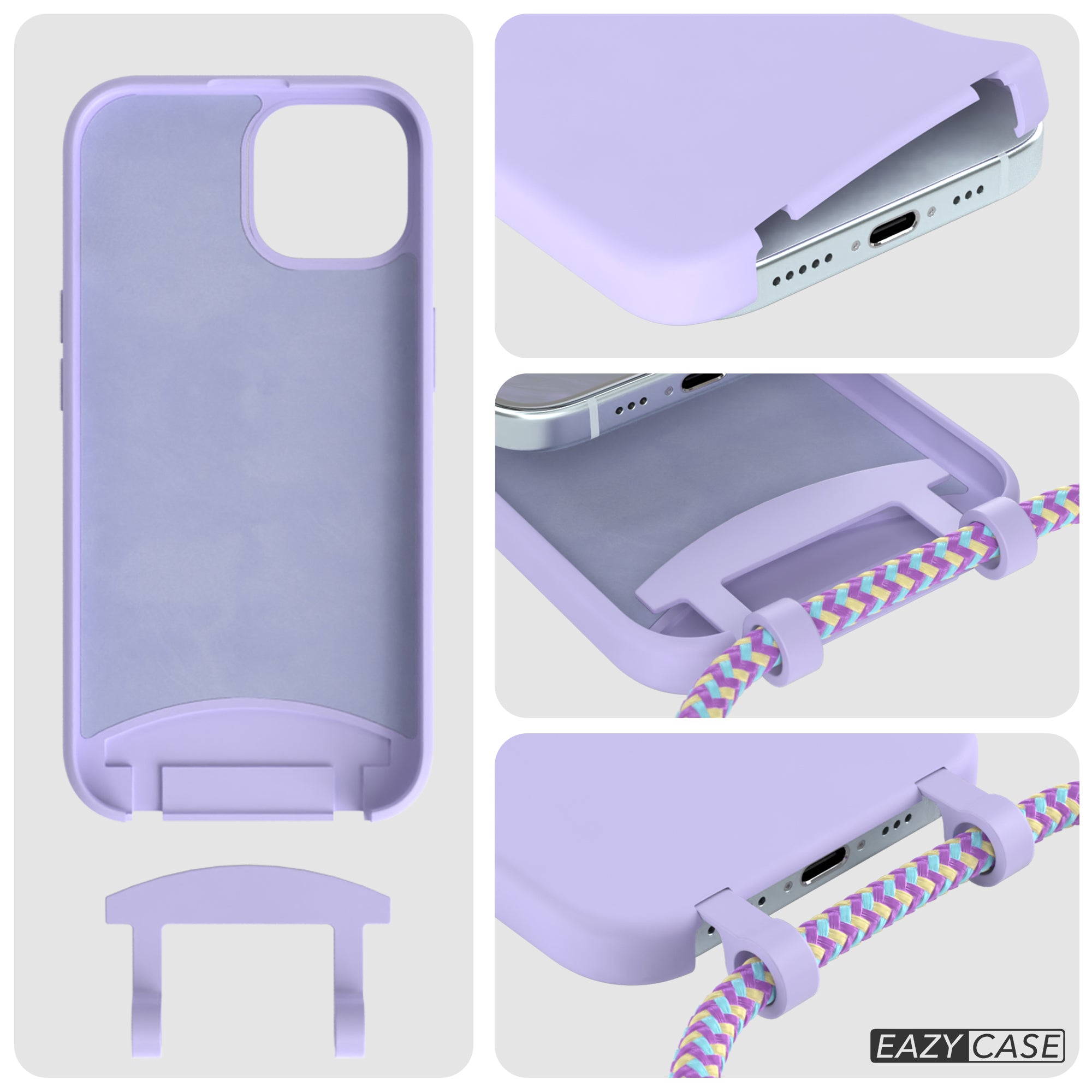 iPhone 15 2in1 Hülle mit Kordel