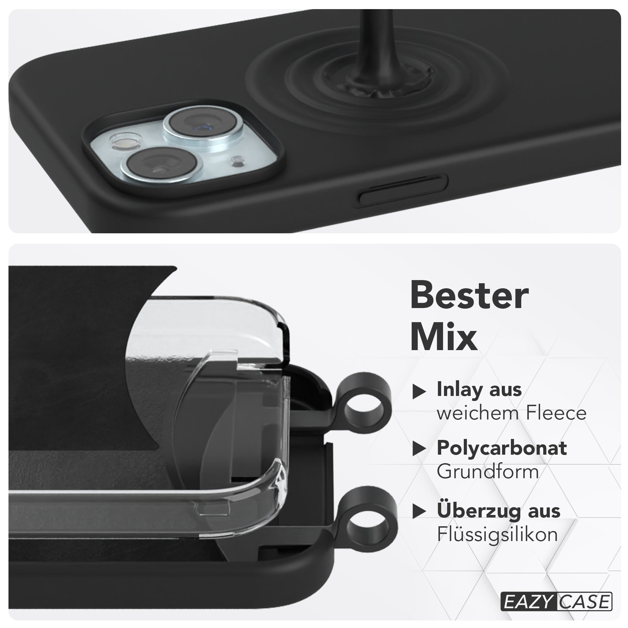 iPhone 15 2in1 Hülle mit Kordel