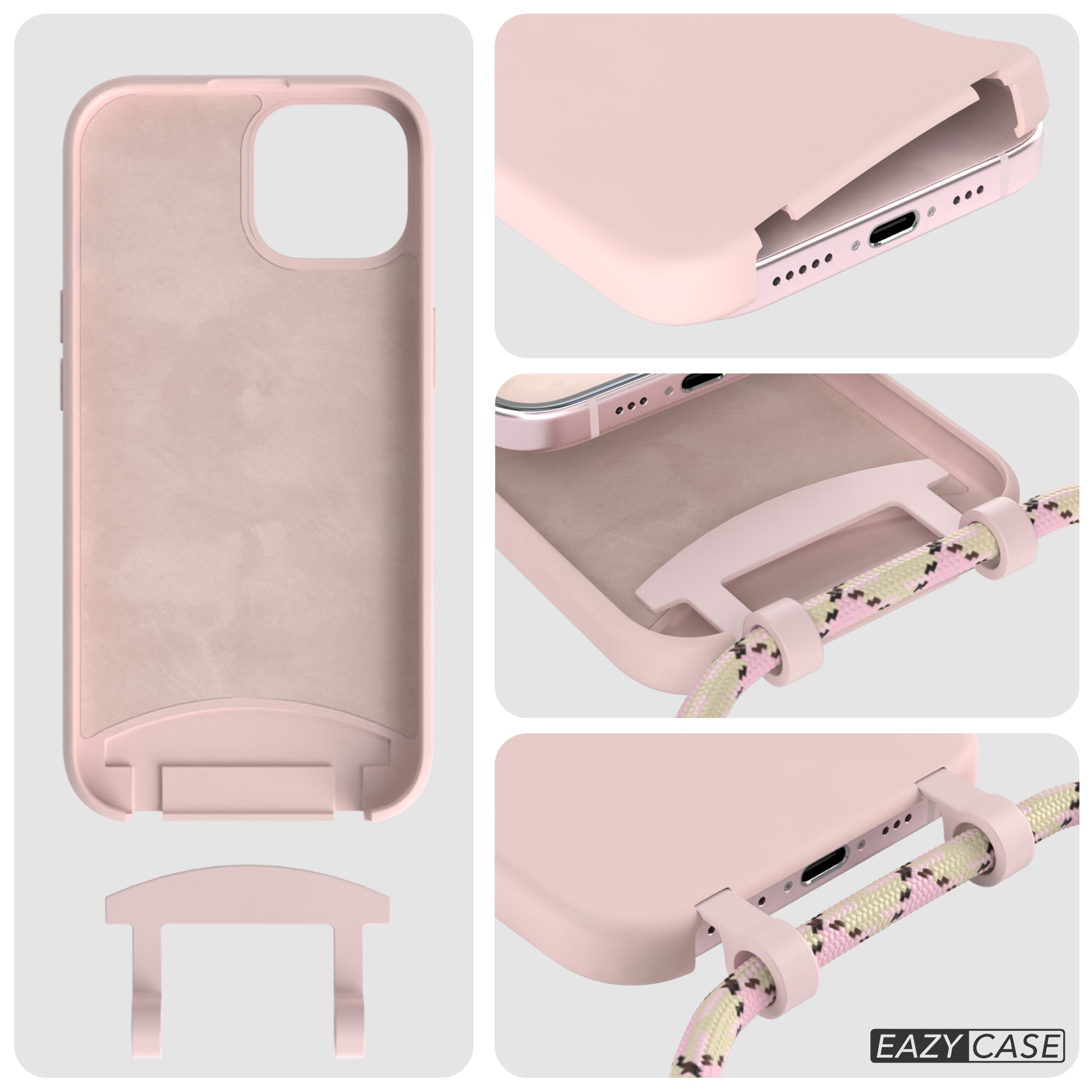 iPhone 15 2in1 Hülle mit Kordel