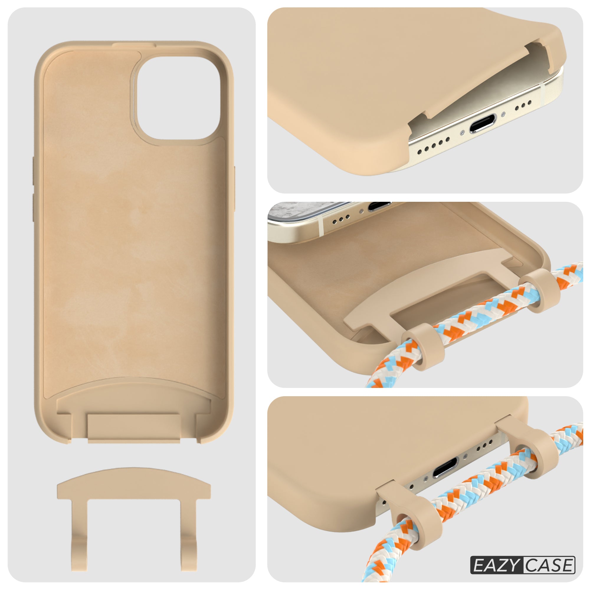 iPhone 15 2in1 Hülle mit Kordel