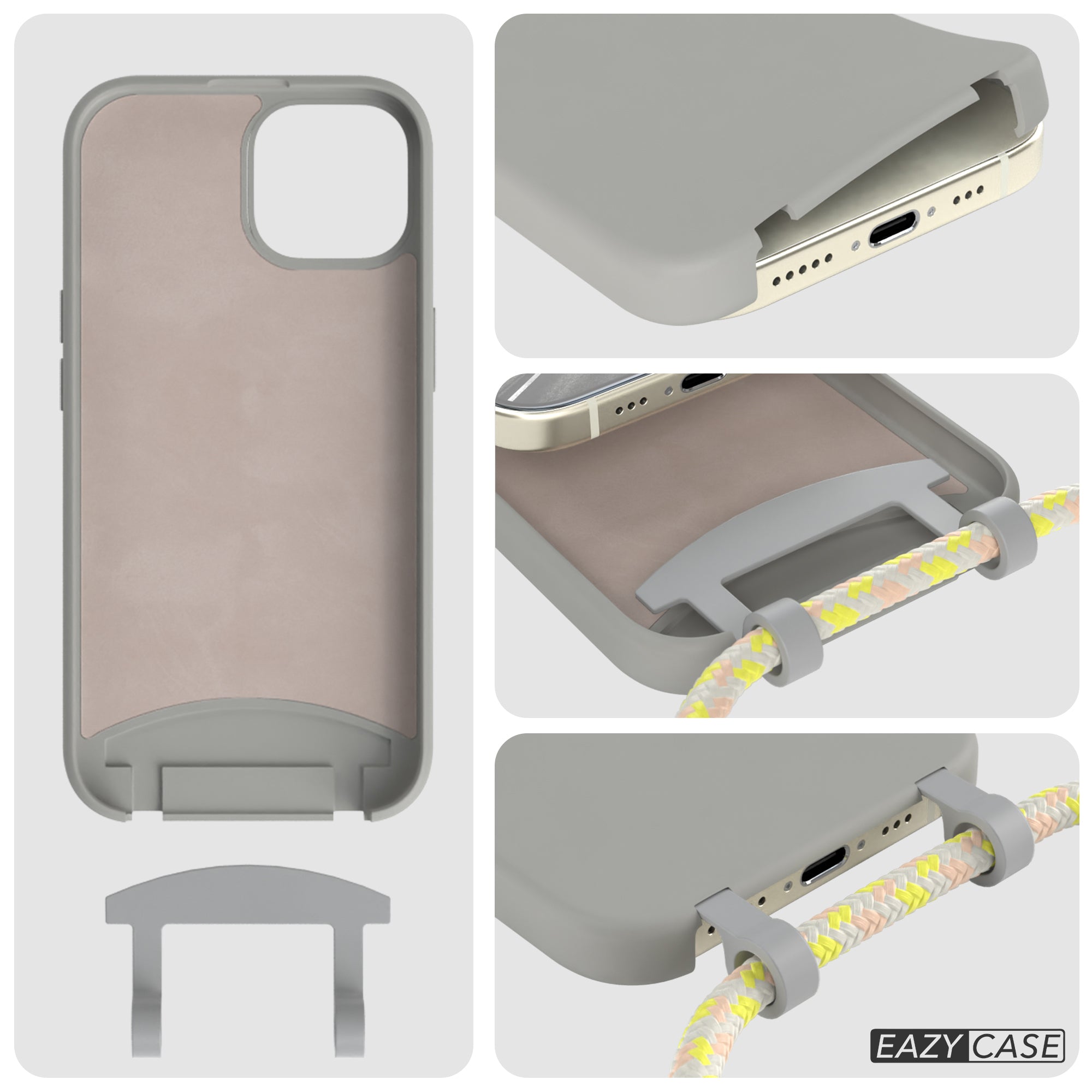 iPhone 15 2in1 Hülle mit Kordel