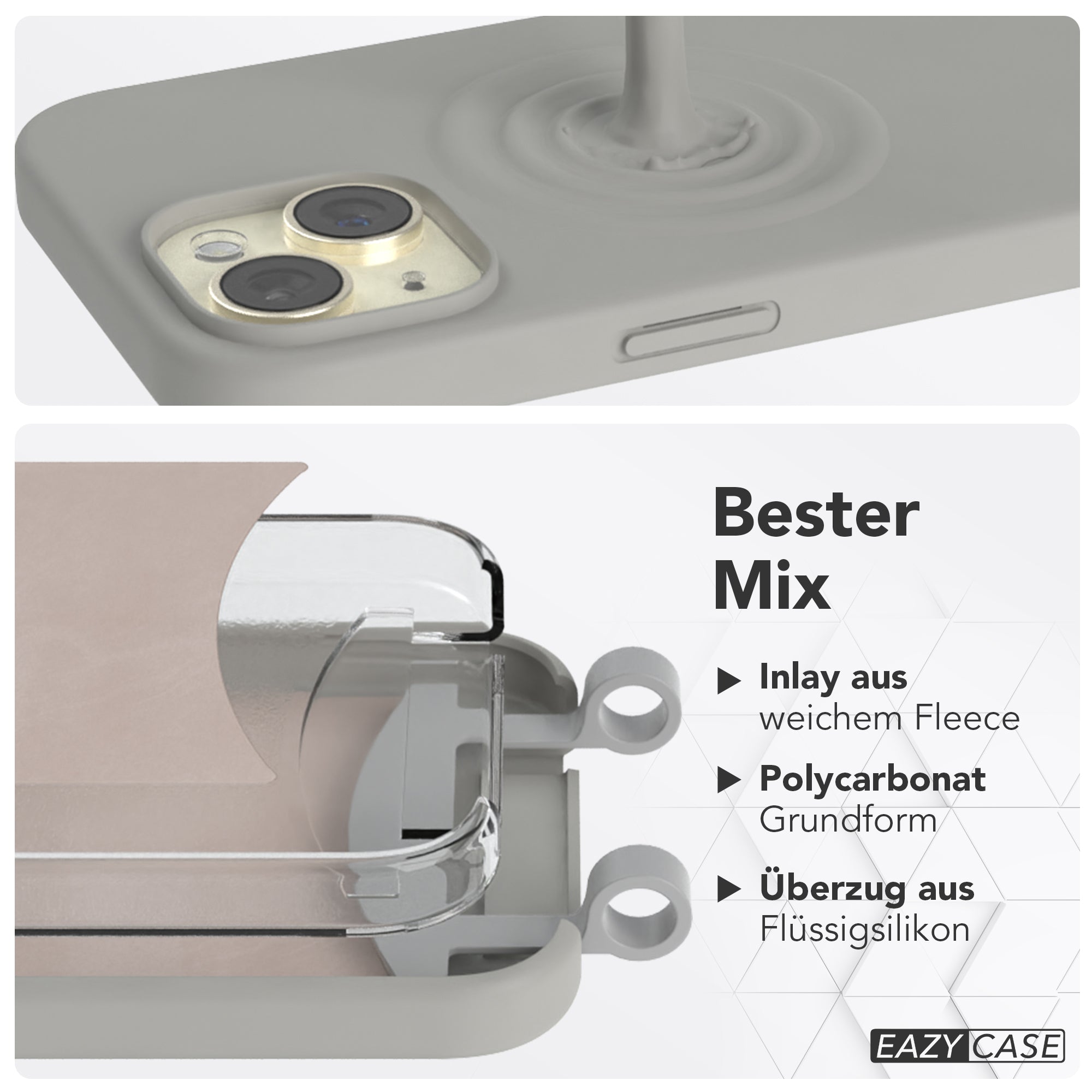 iPhone 15 2in1 Hülle mit Kordel