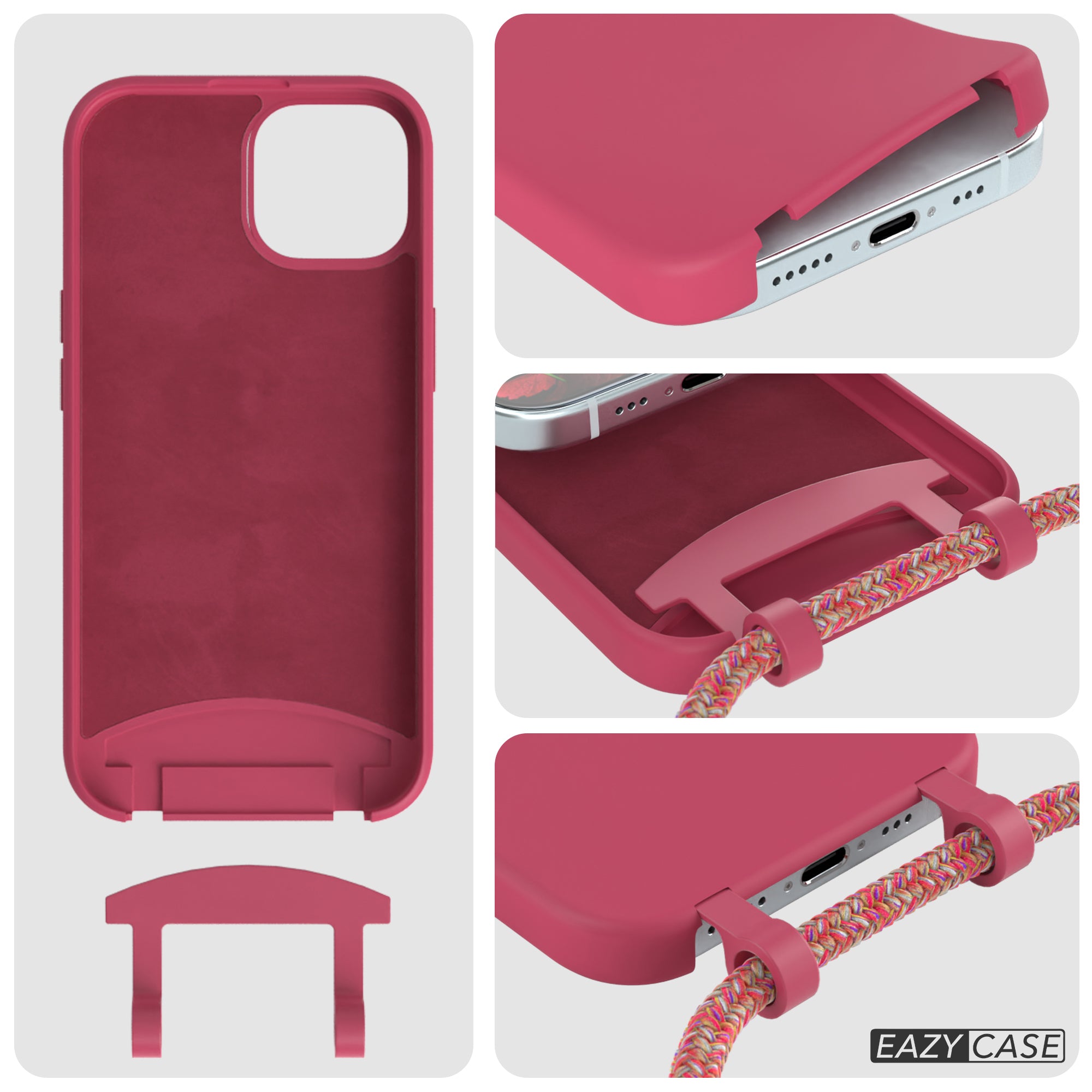 iPhone 15 2in1 Hülle mit Kordel