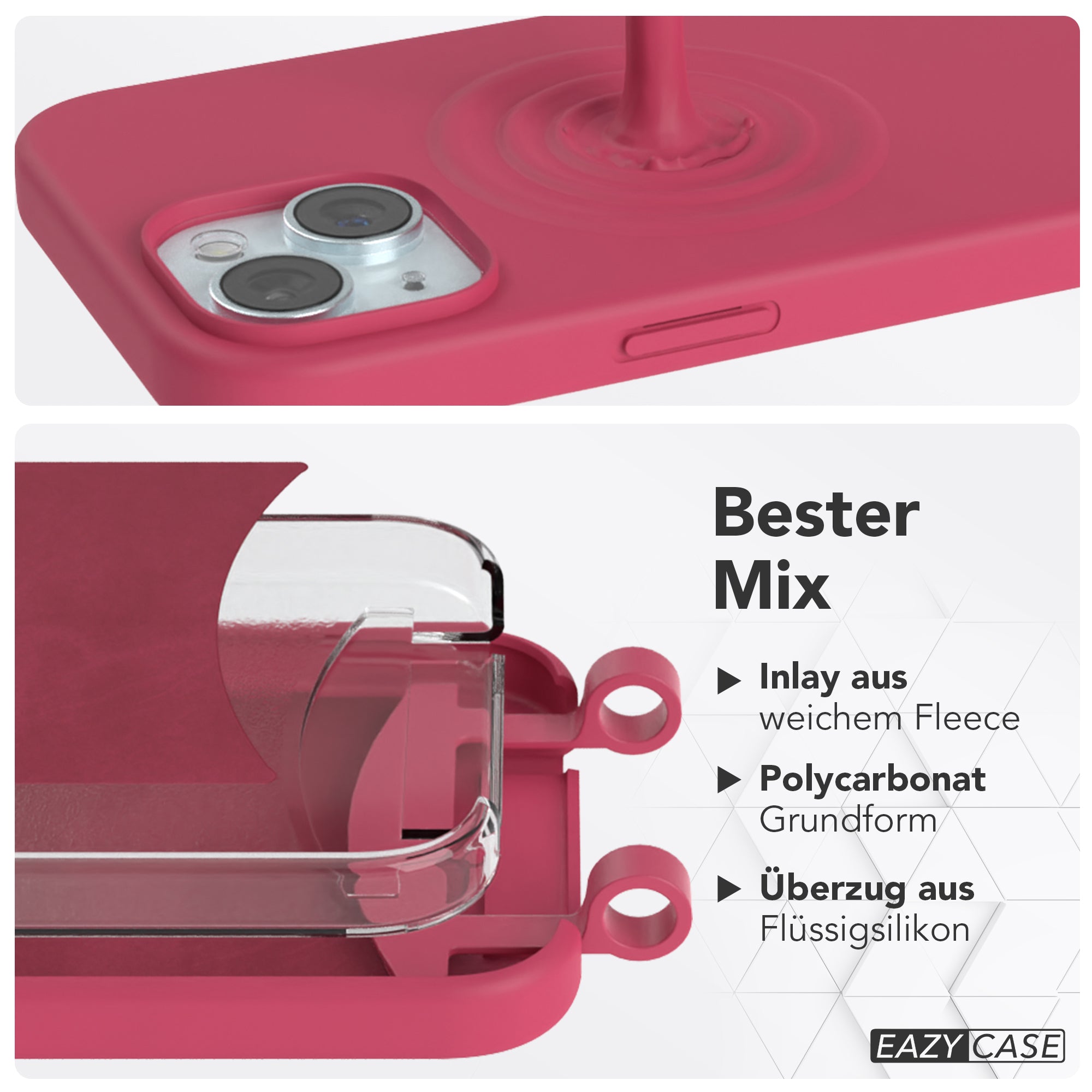 iPhone 15 2in1 Hülle mit Kordel