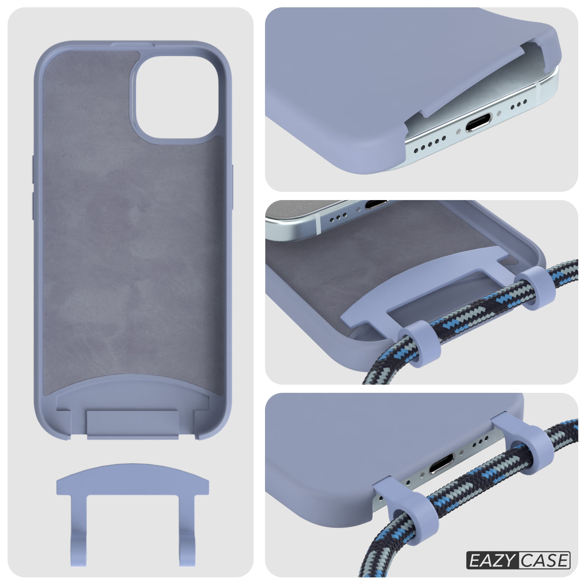 iPhone 15 2in1 Hülle mit Kordel