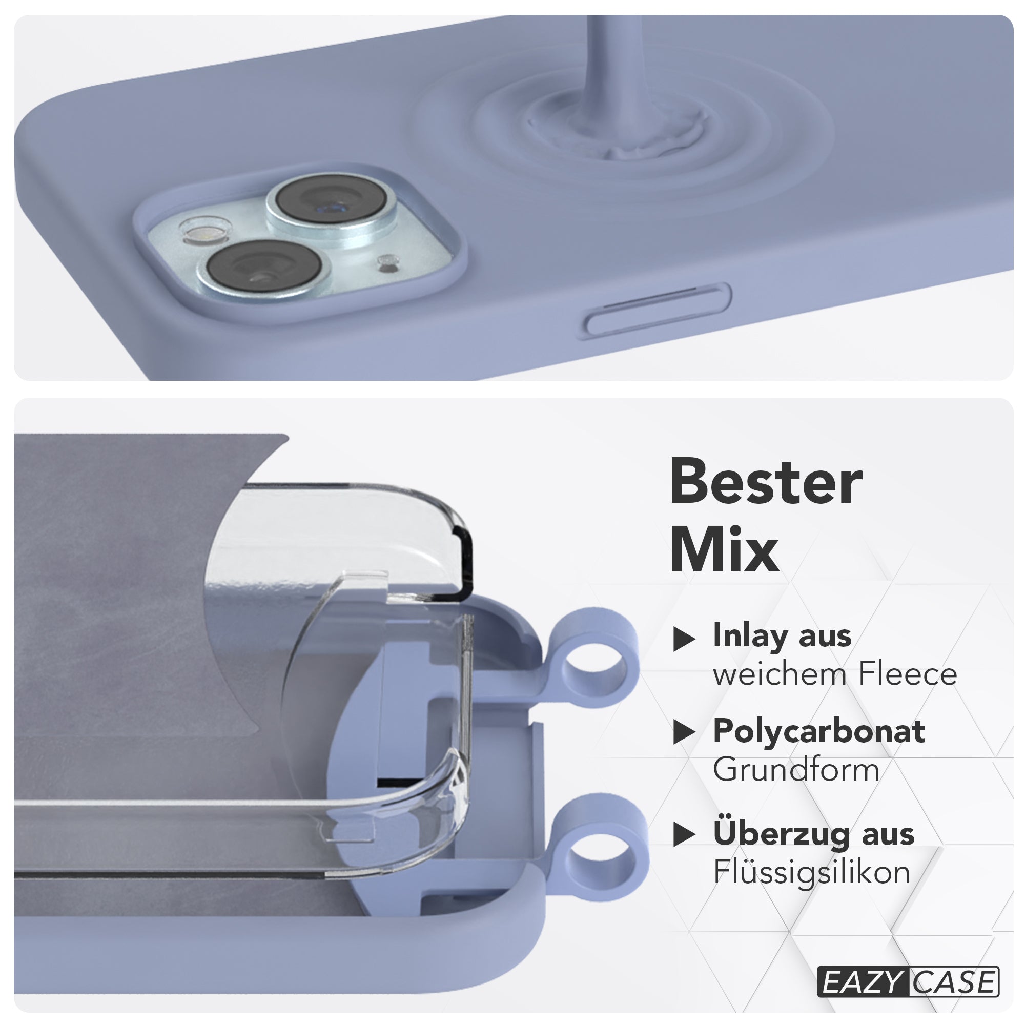 iPhone 15 2in1 Hülle mit Kordel