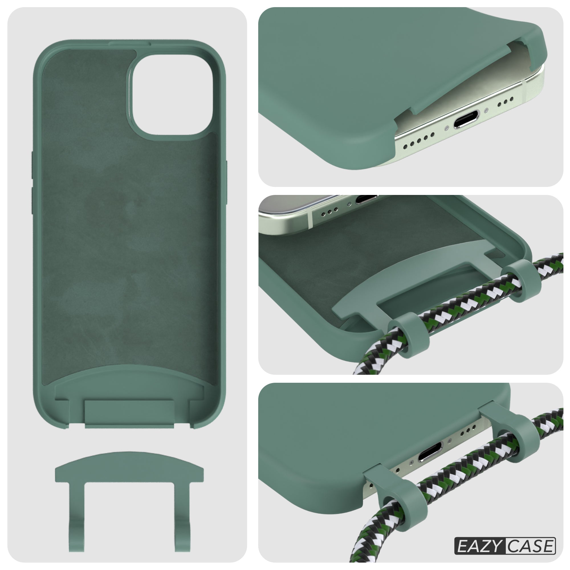 iPhone 15 2in1 Hülle mit Kordel