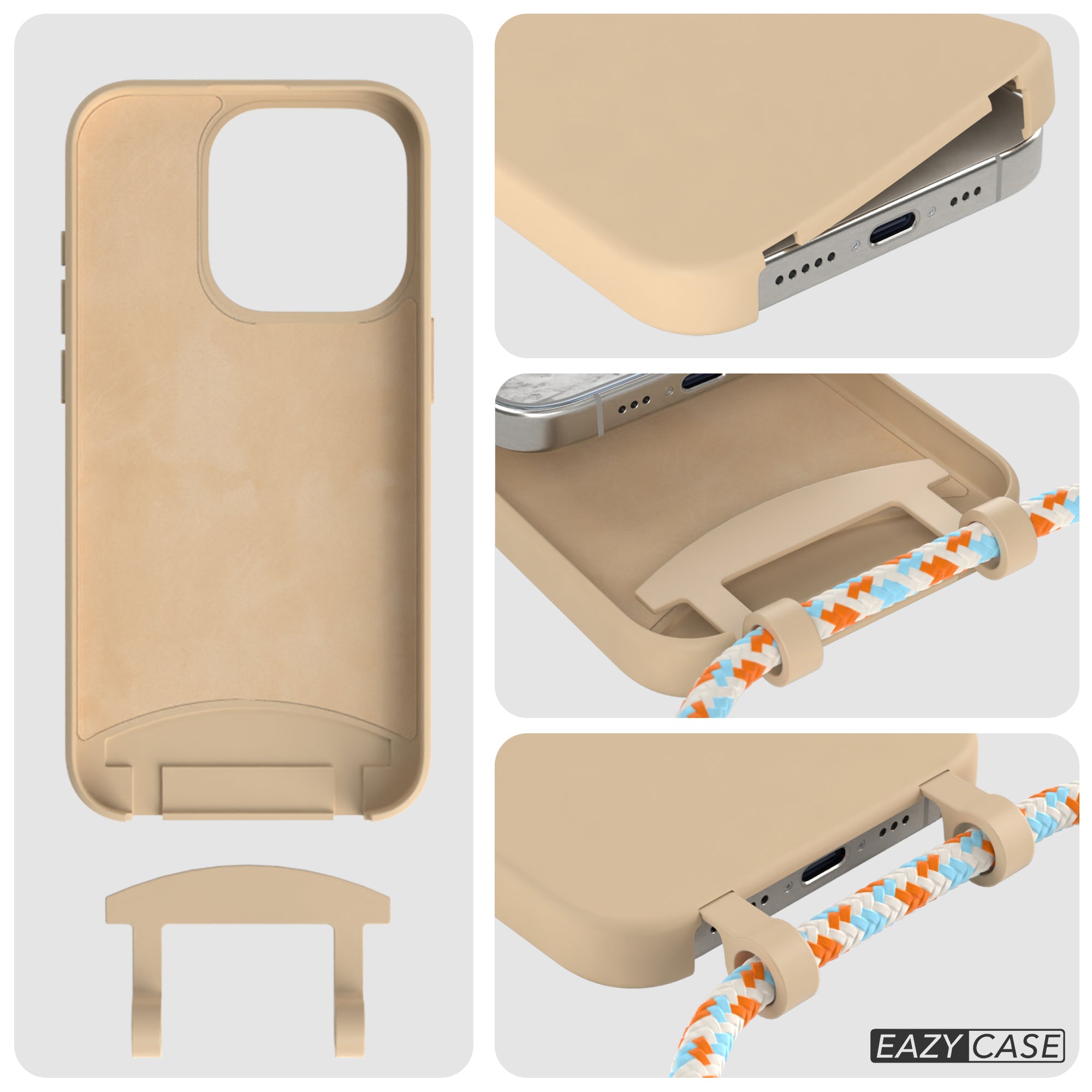 iPhone 15 Pro 2in1 Hülle mit Kordel