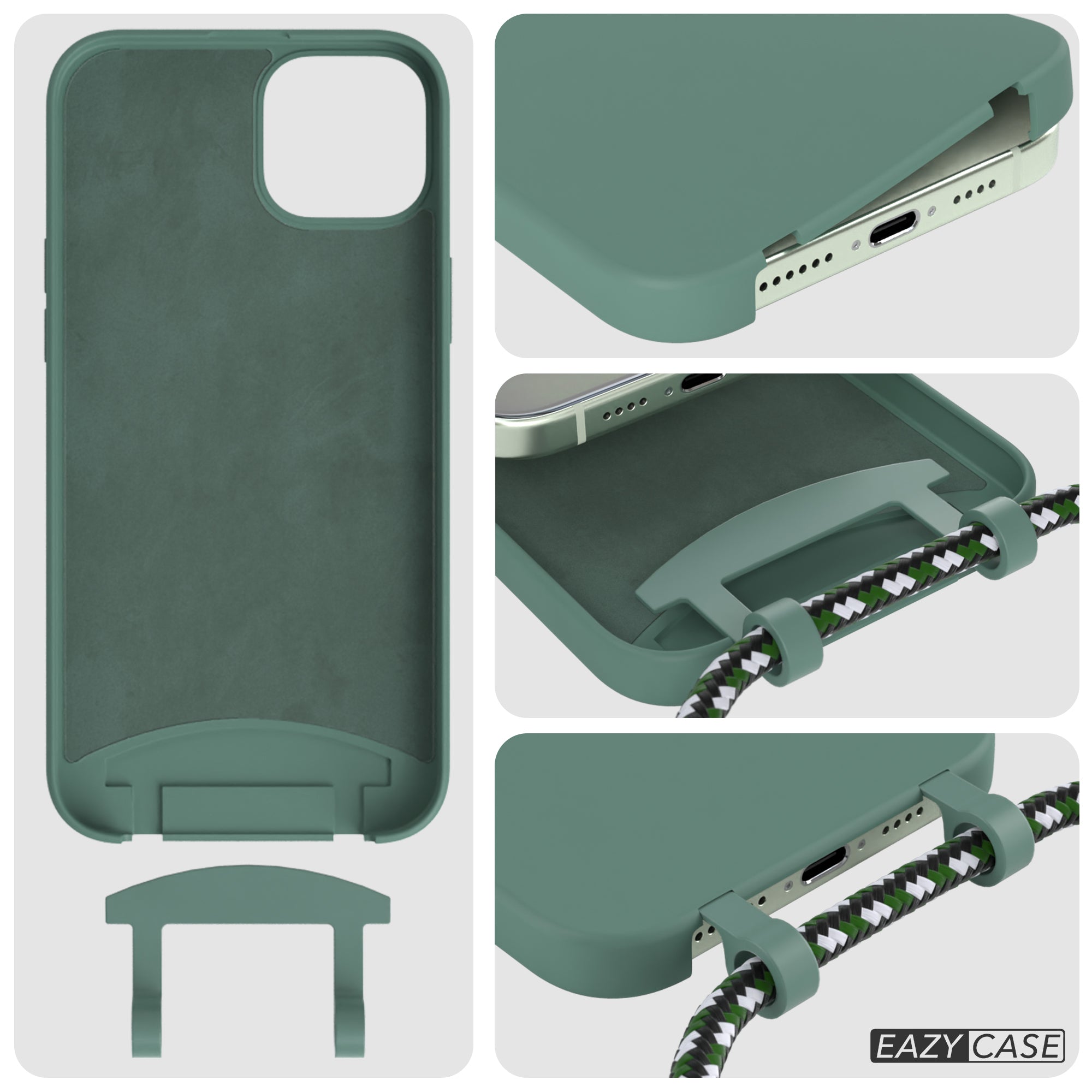 iPhone 15 Plus 2in1 Hülle mit Kordel