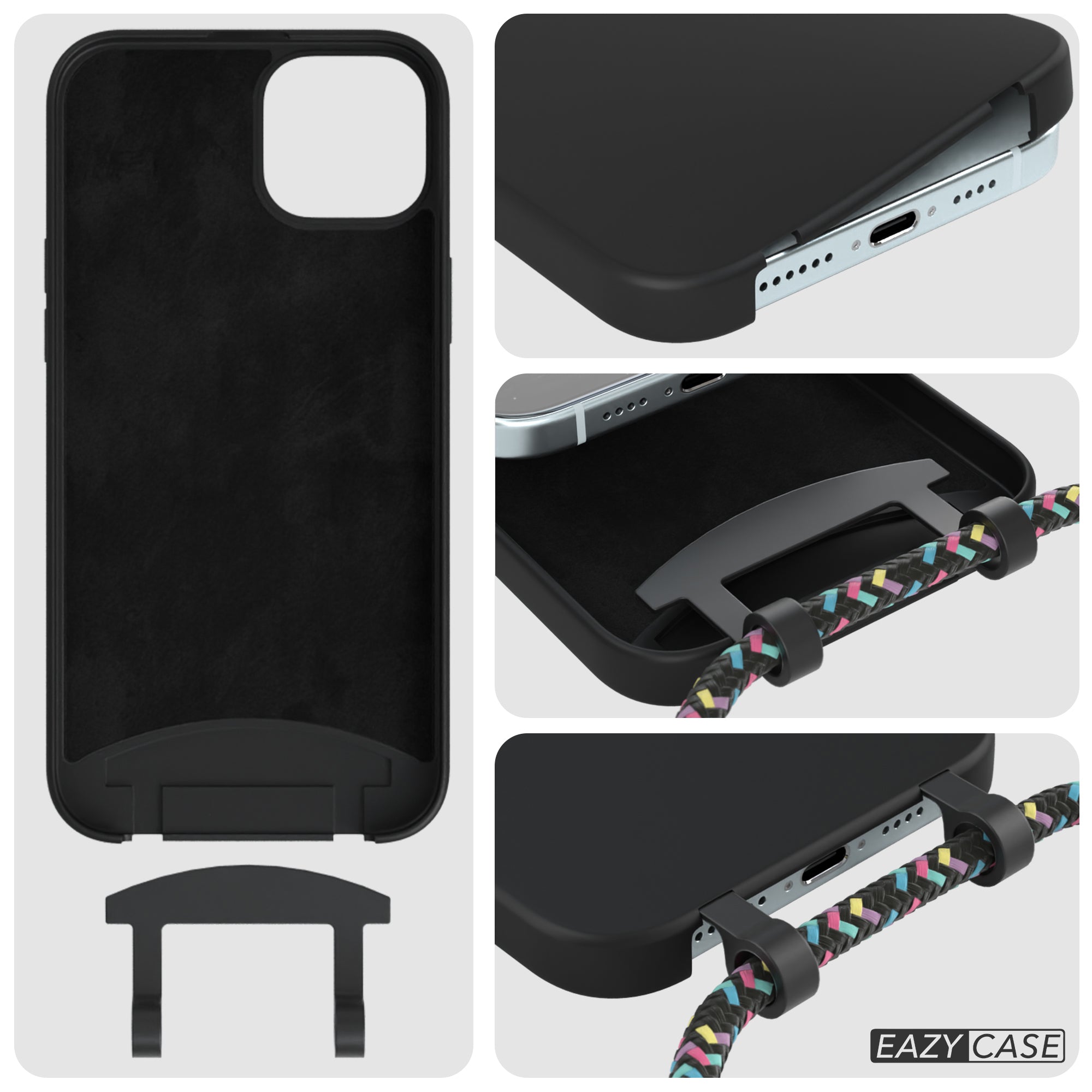 iPhone 15 Plus 2in1 Hülle mit Kordel