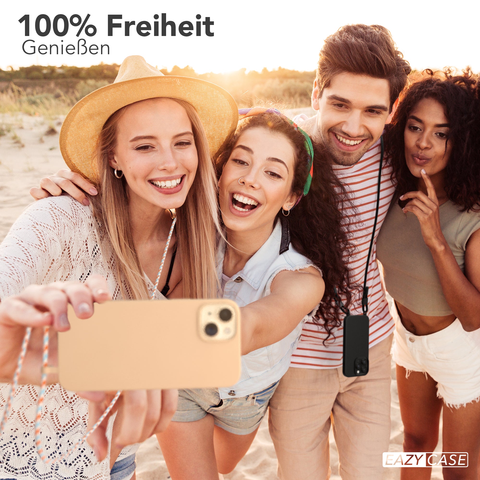 iPhone 15 Plus 2in1 Hülle mit Kordel