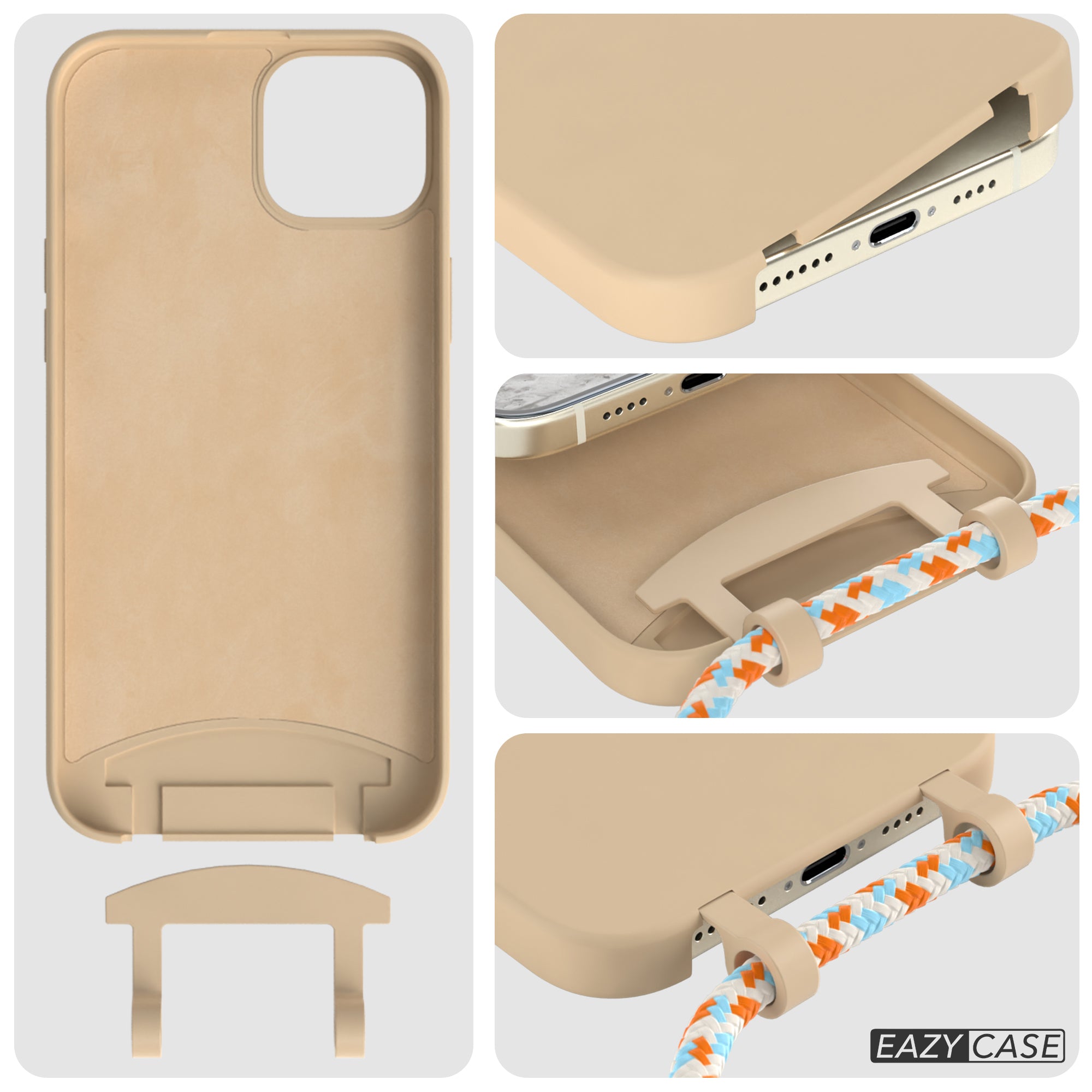 iPhone 15 Plus 2in1 Hülle mit Kordel