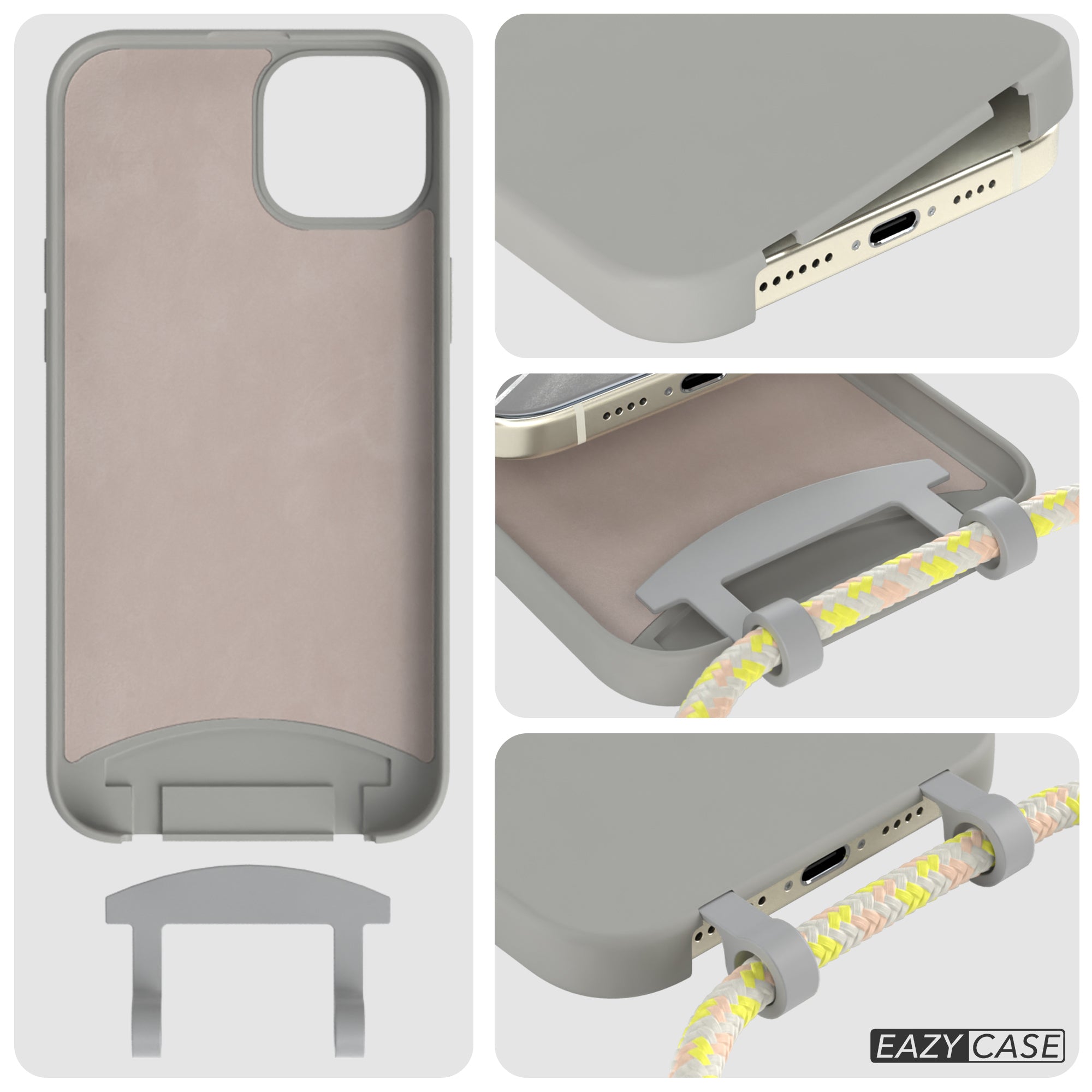 iPhone 15 Plus 2in1 Hülle mit Kordel