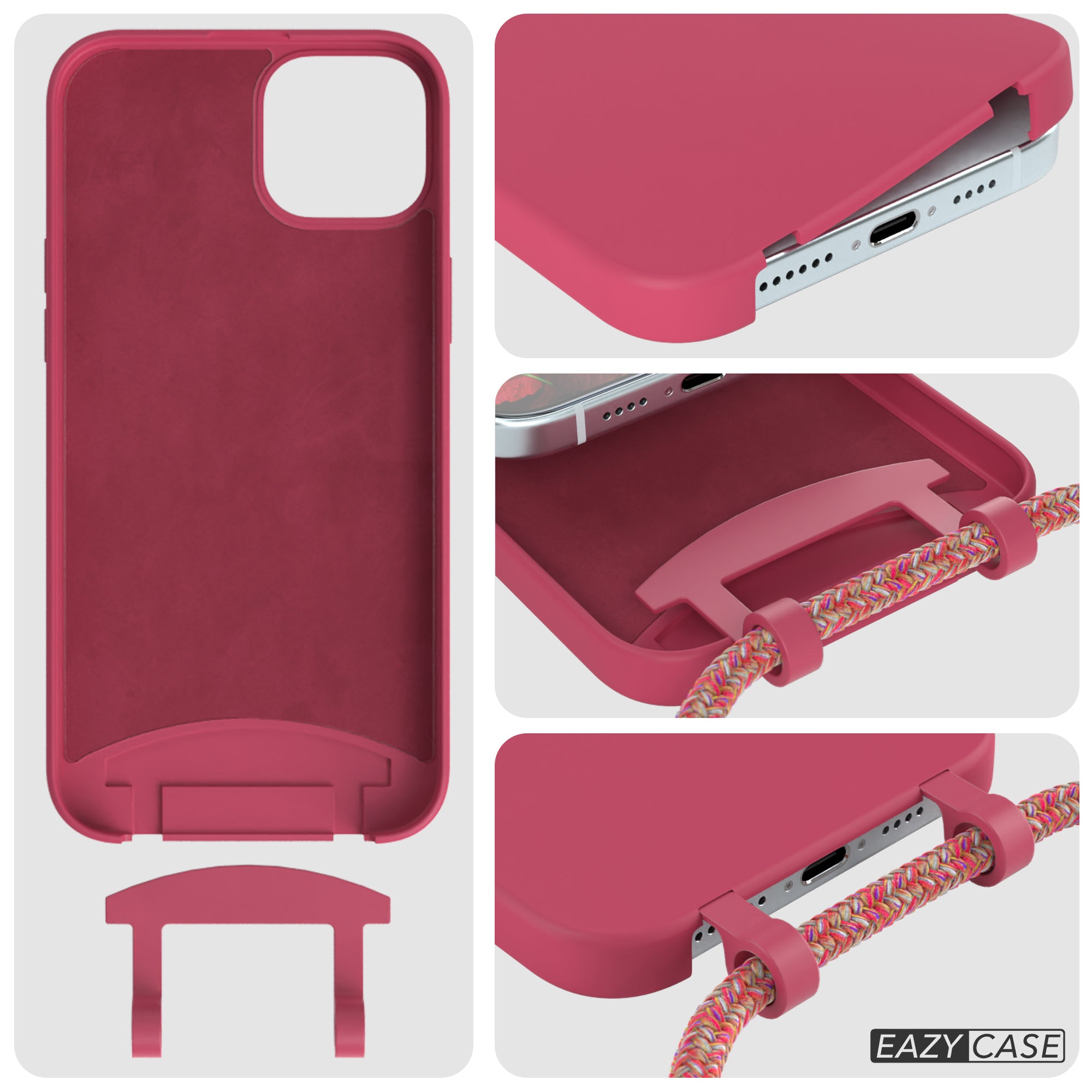 iPhone 15 Plus 2in1 Hülle mit Kordel