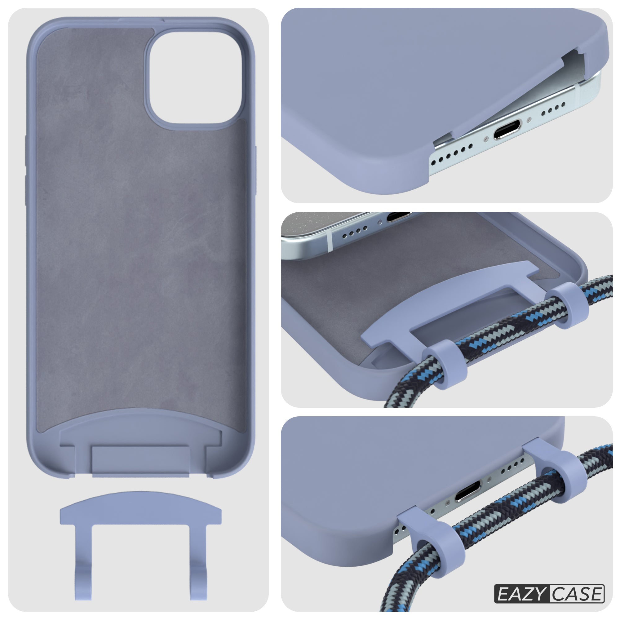iPhone 15 Plus 2in1 Hülle mit Kordel