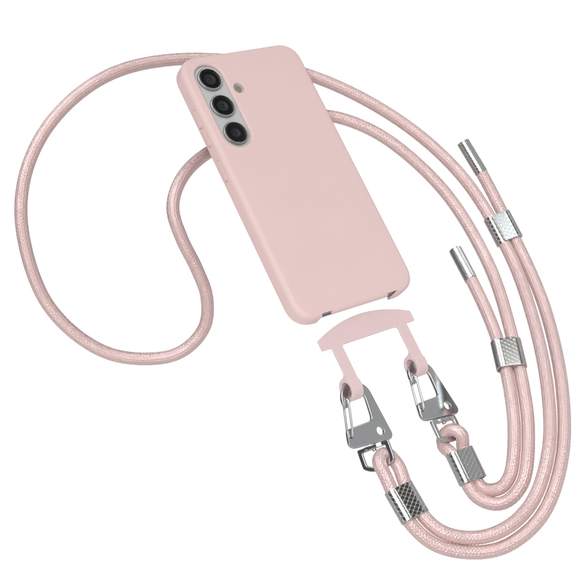 Galaxy S24 2in1 Hülle + Kordel mit Karabinern