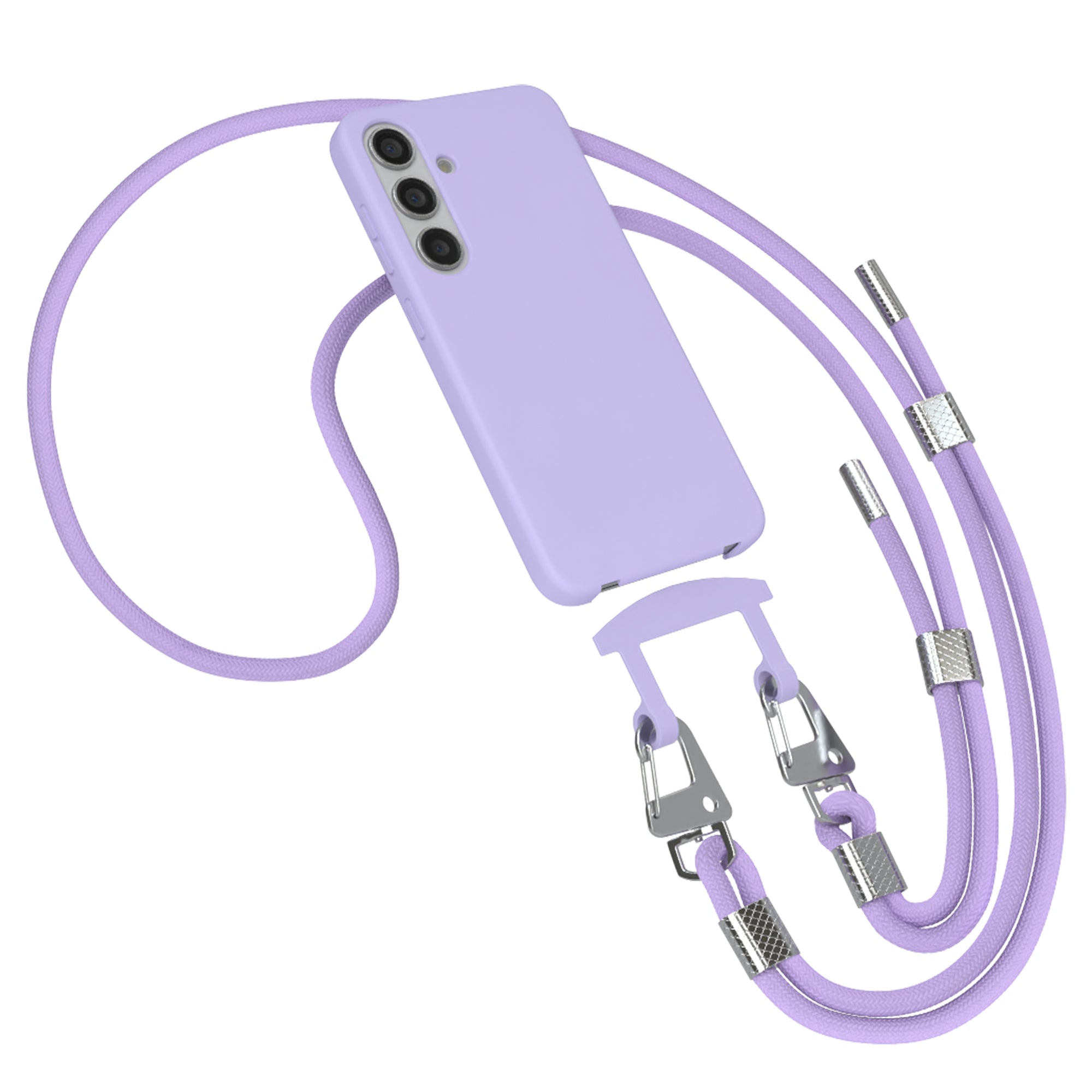 Galaxy S24 2in1 Hülle + Kordel mit Karabinern