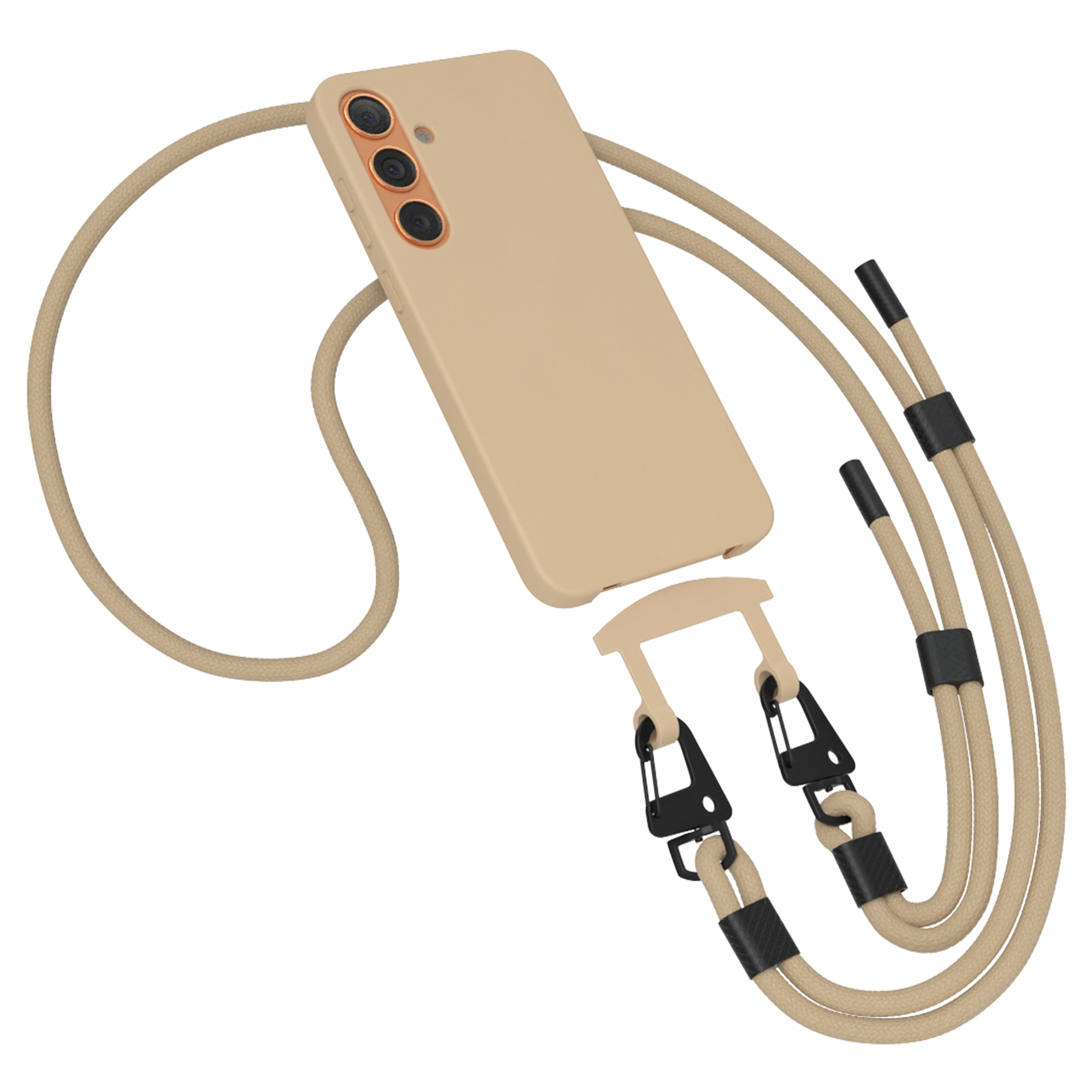 Galaxy S24 Plus 2in1 Hülle + Kordel mit Karabinern
