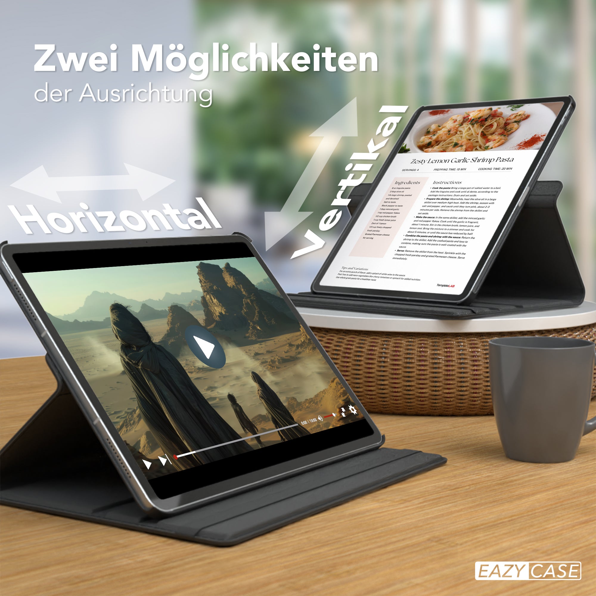 iPad Air 13" (2024) drehbare Hülle