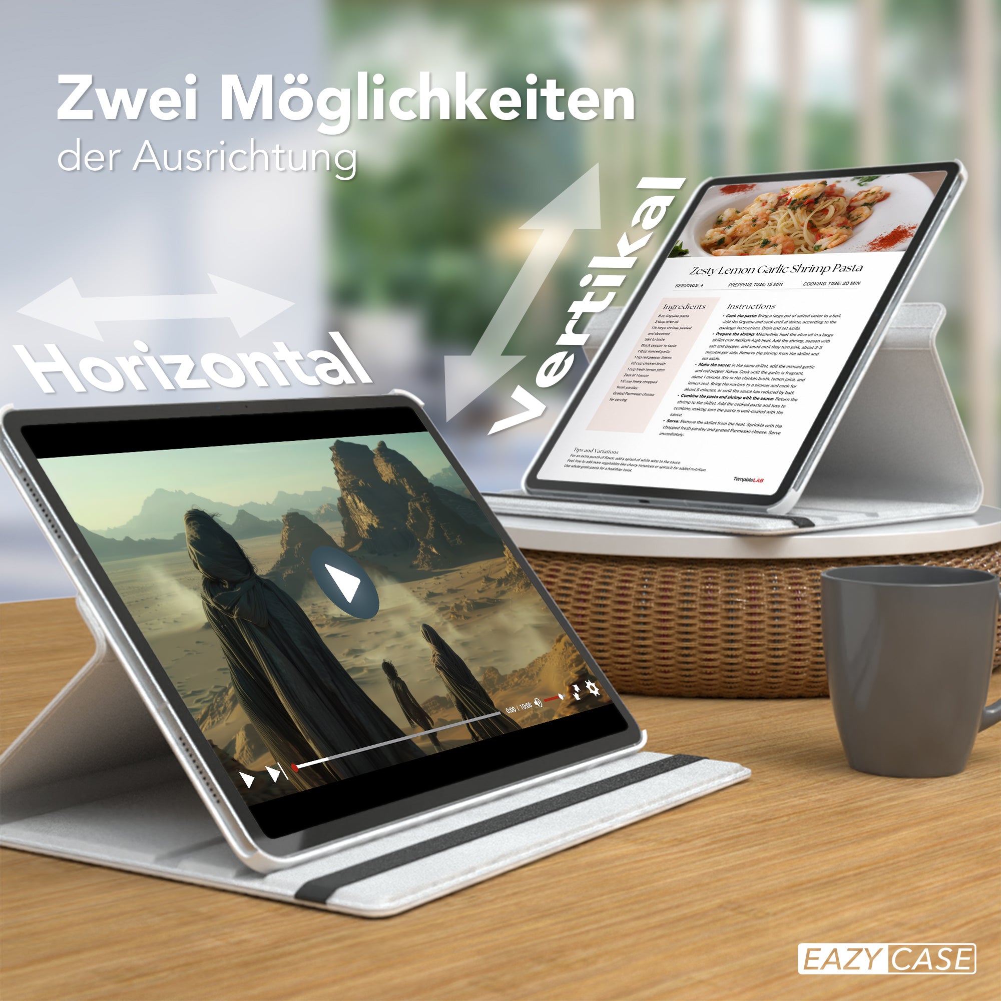 iPad Air 13" (2024) drehbare Hülle