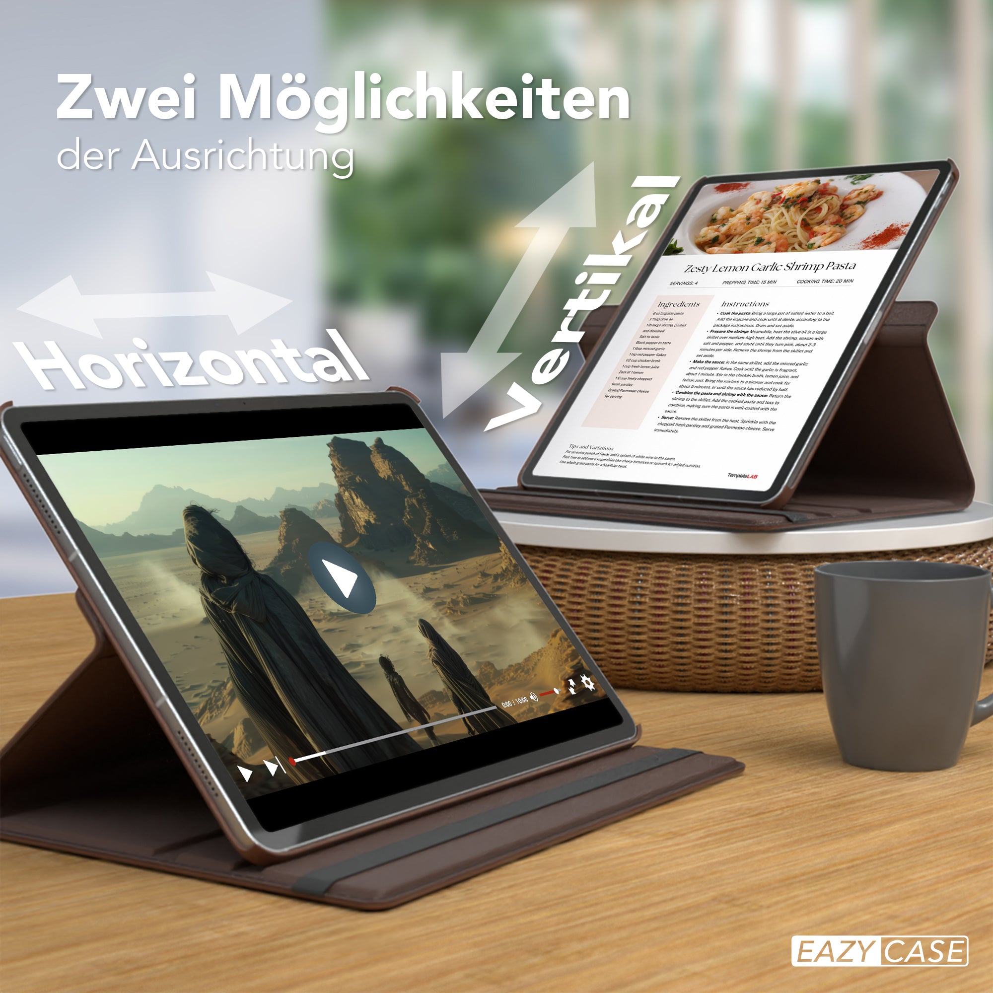 iPad Air 13" (2024) drehbare Hülle