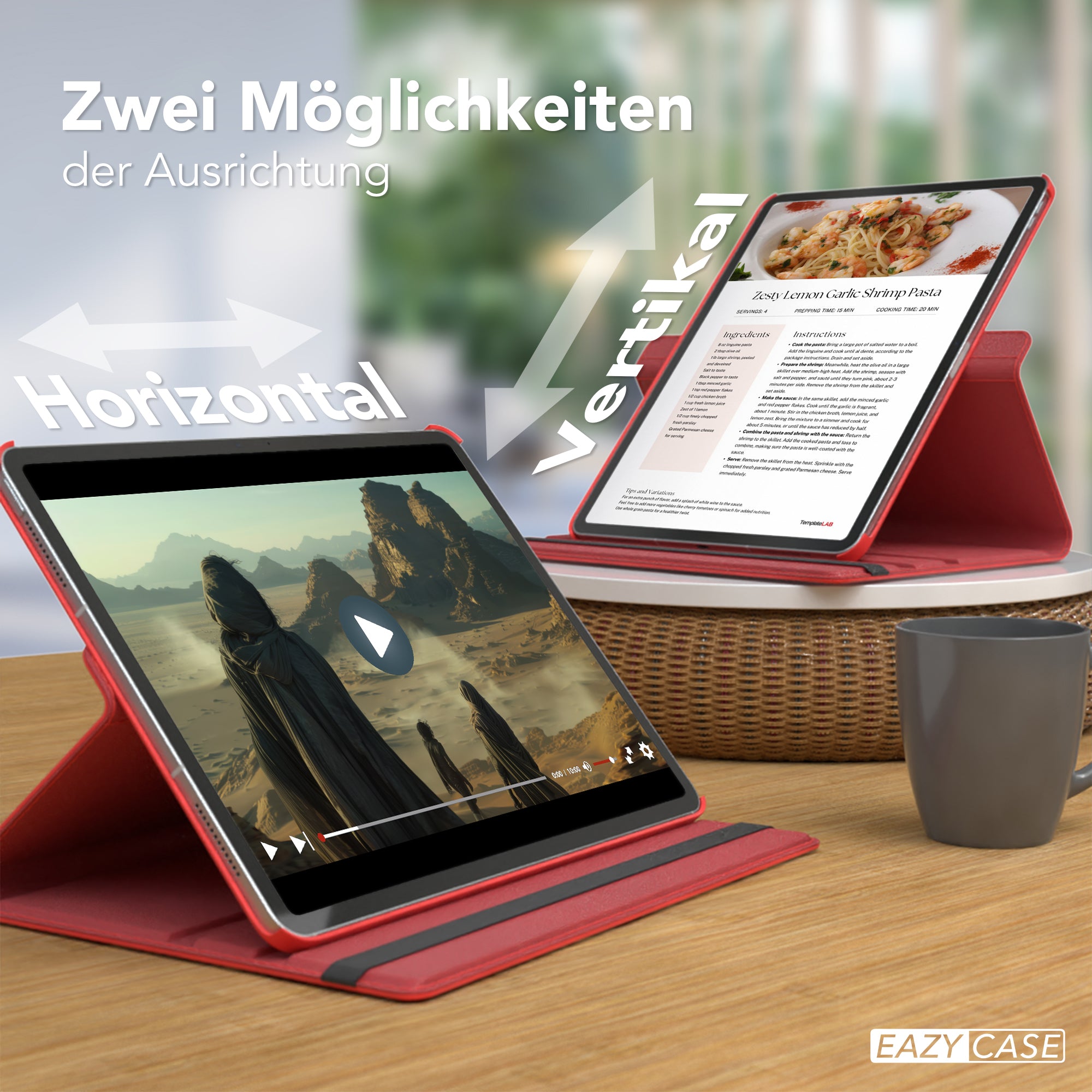 iPad Air 13" (2024) drehbare Hülle