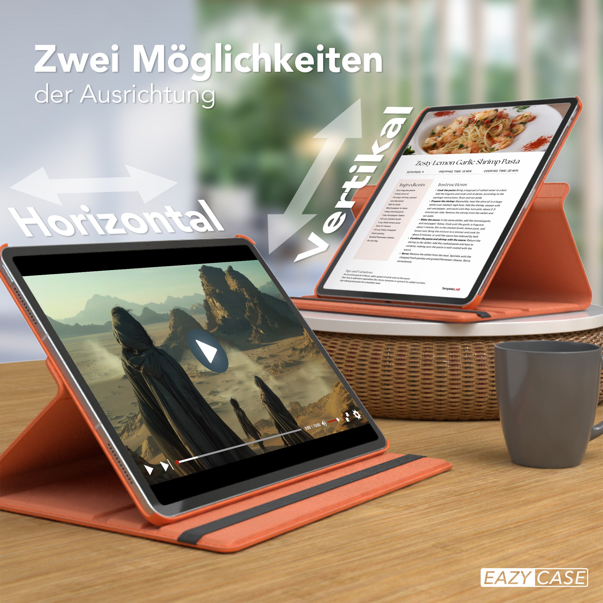 iPad Air 13" (2024) drehbare Hülle