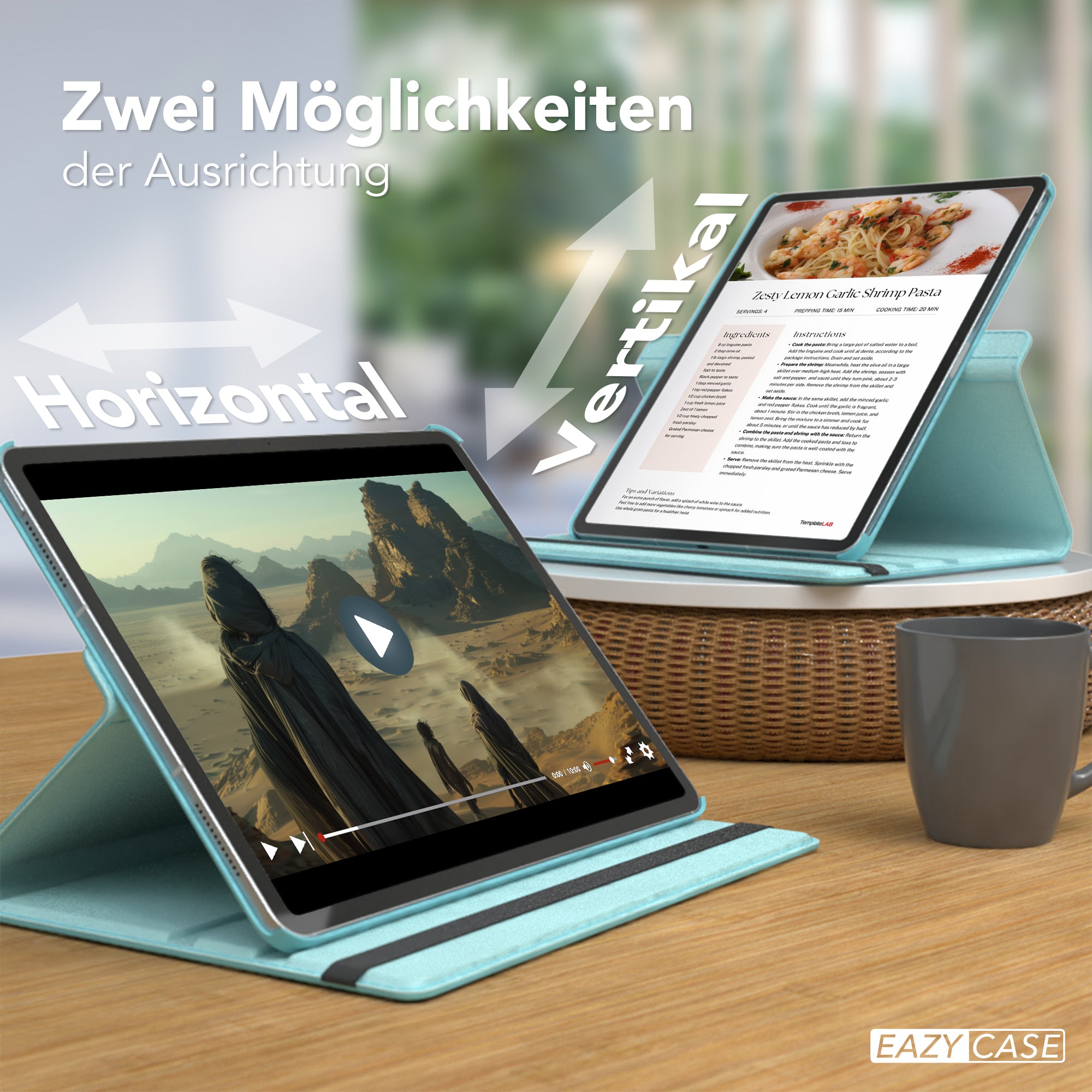 iPad Air 13" (2024) drehbare Hülle