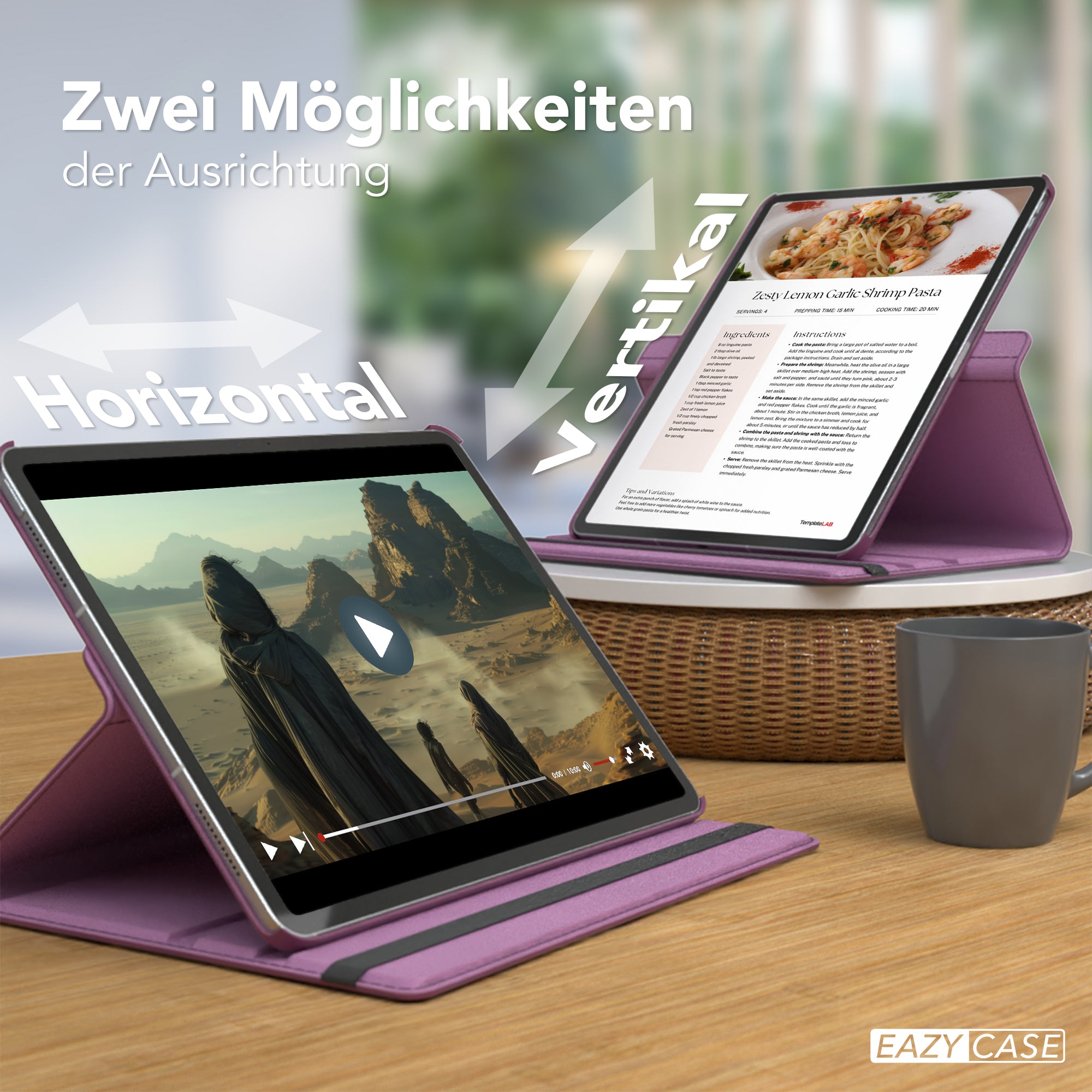 iPad Air 13" (2024) drehbare Hülle