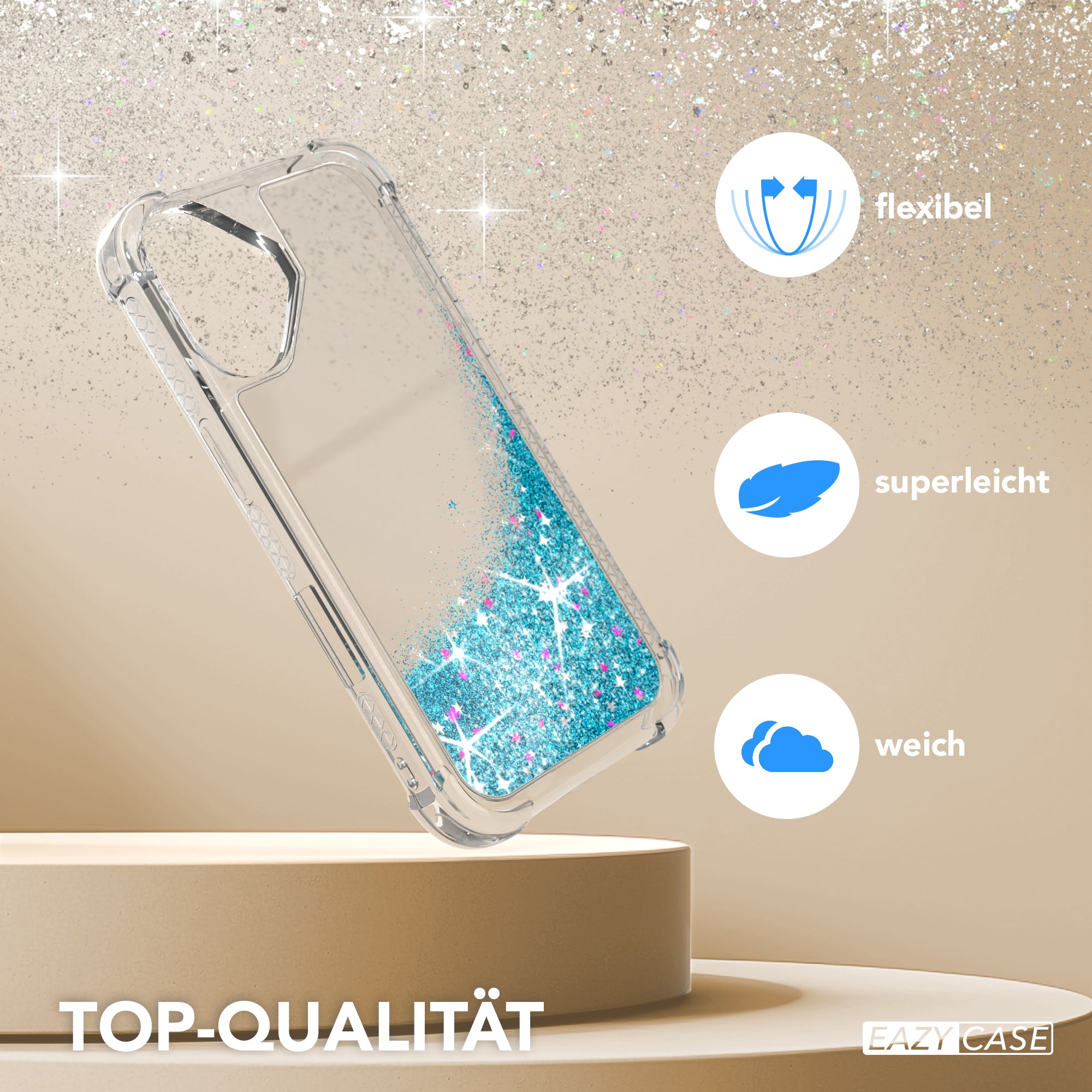 iPhone 16 Glitzerhülle