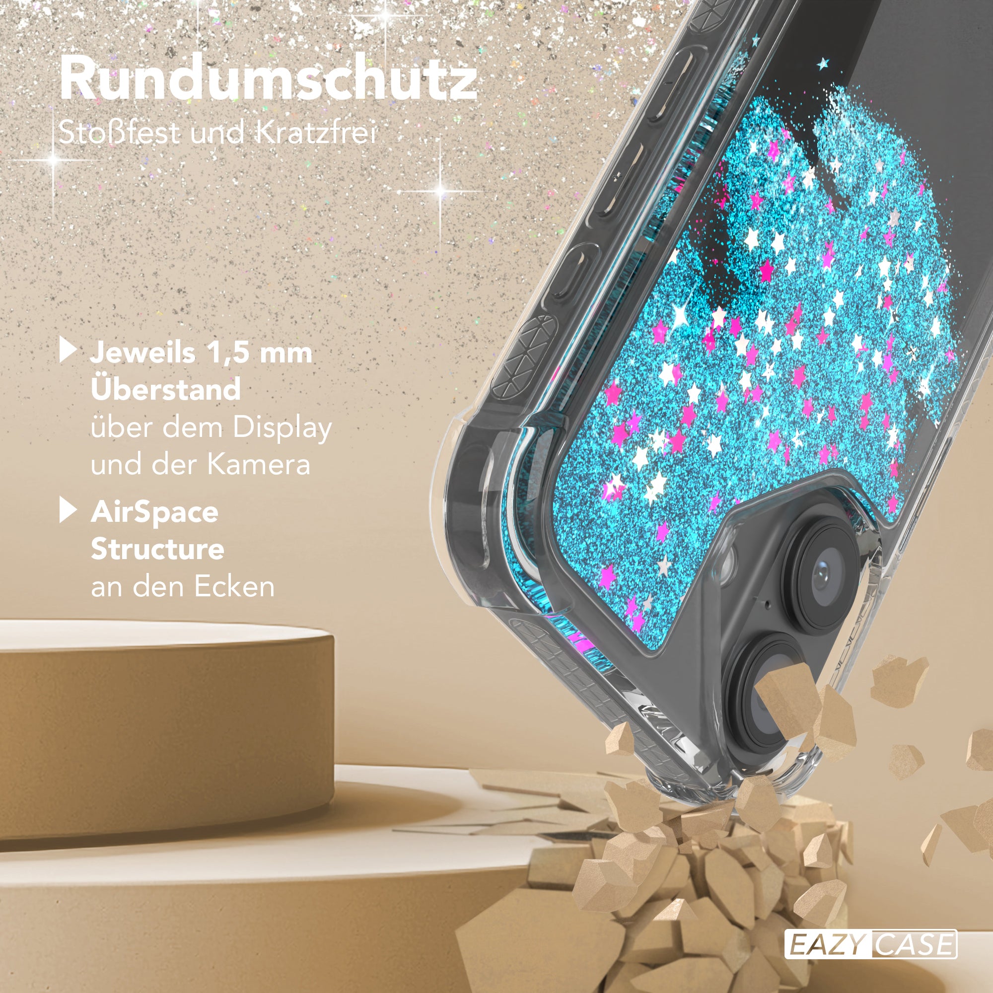 iPhone 16 Glitzerhülle
