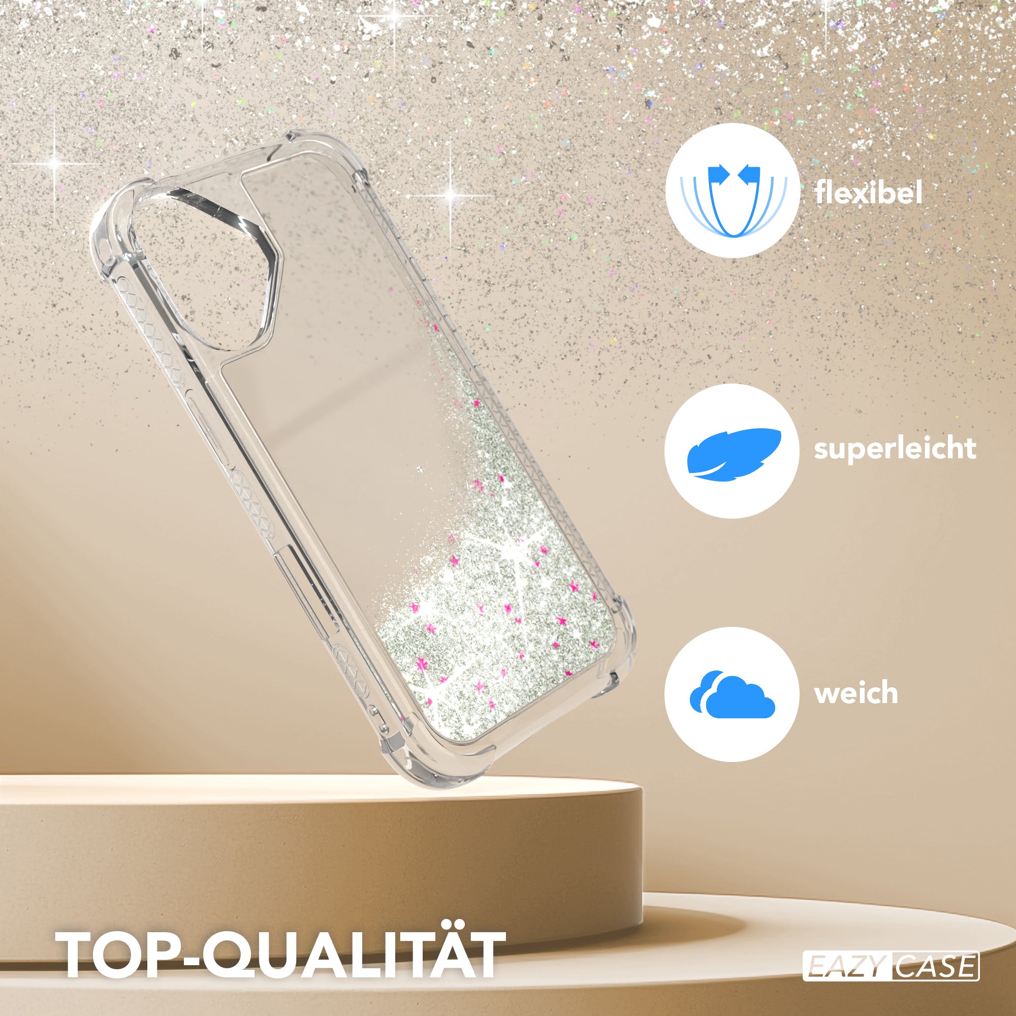 iPhone 16 Glitzerhülle