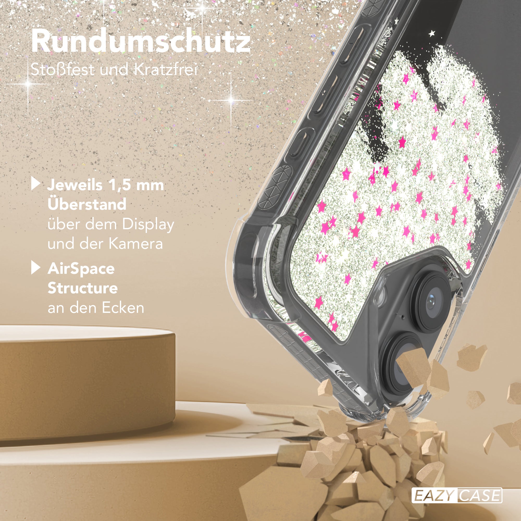 iPhone 16 Glitzerhülle