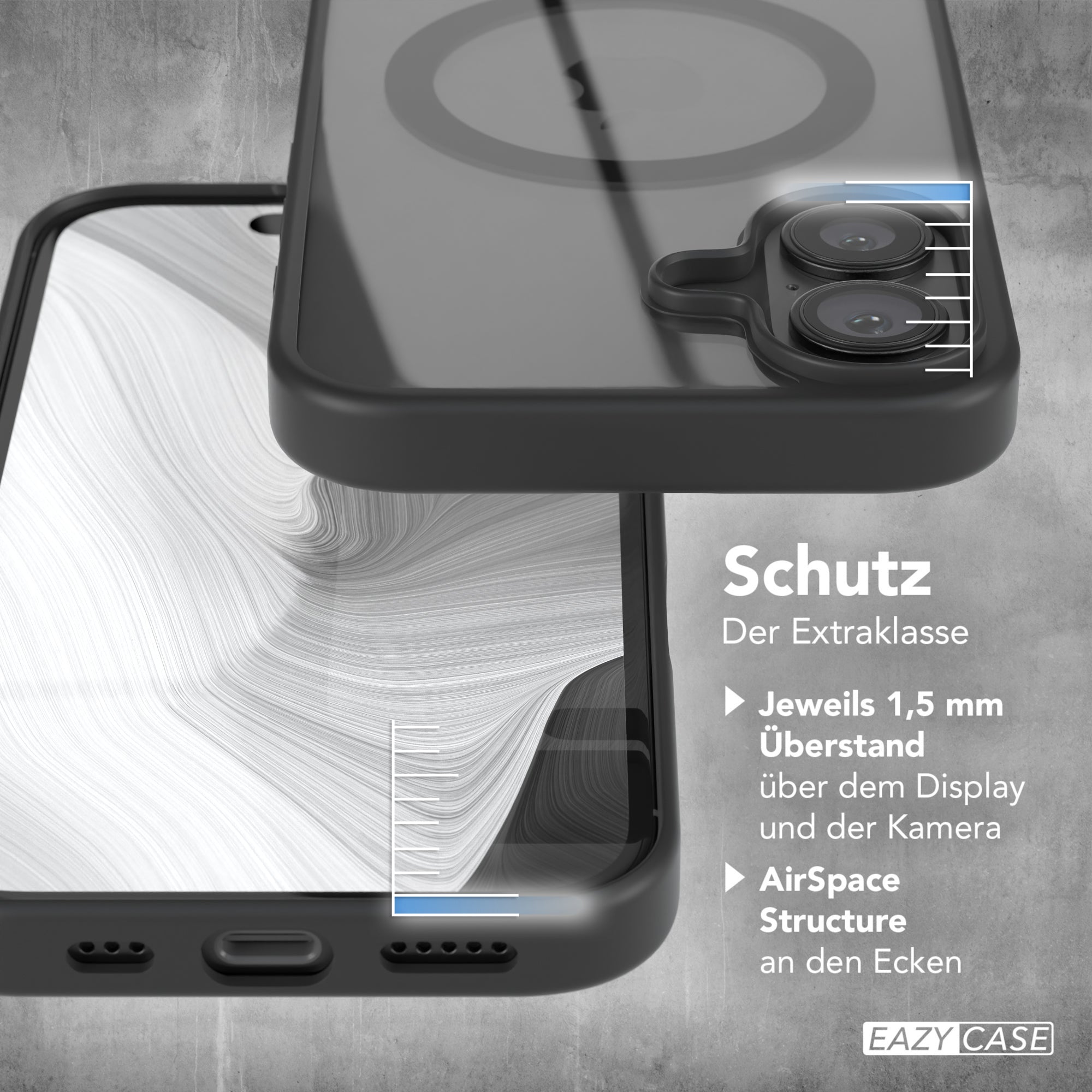 iPhone 16 transparente Hülle mit MagSafe