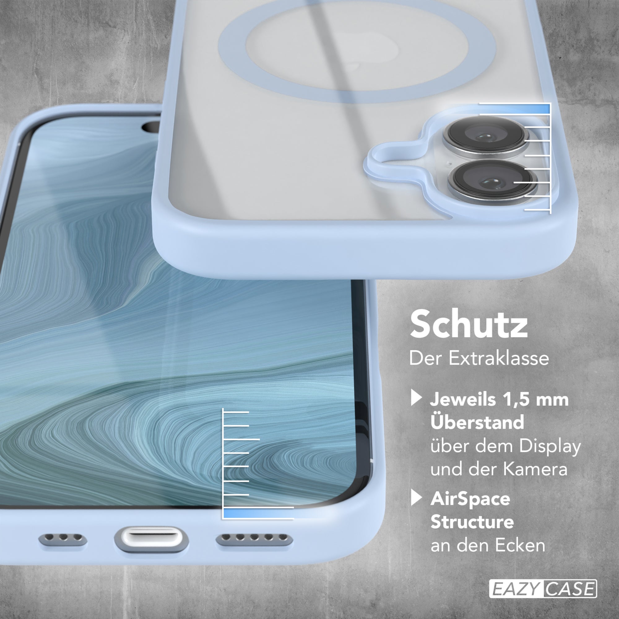 iPhone 16 transparente Hülle mit MagSafe