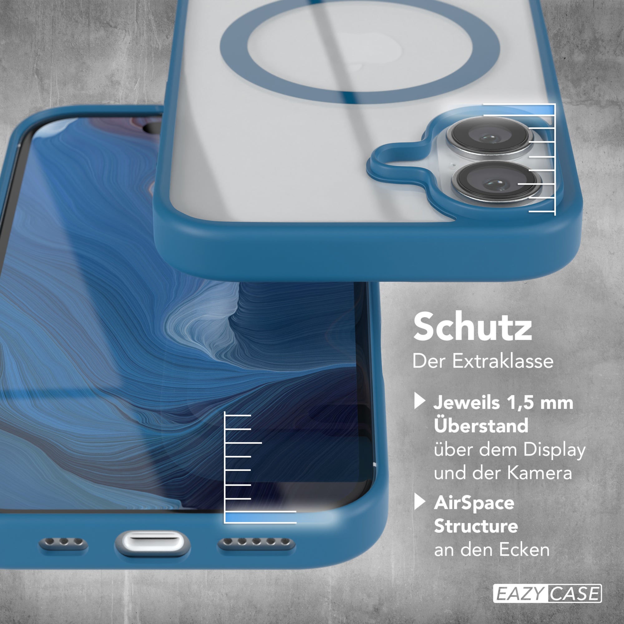 iPhone 16 transparente Hülle mit MagSafe
